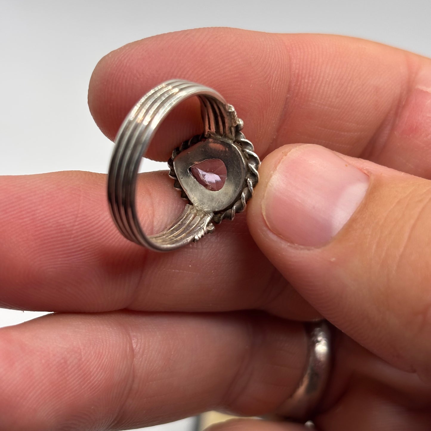 Silver Amethyst Ring (R)