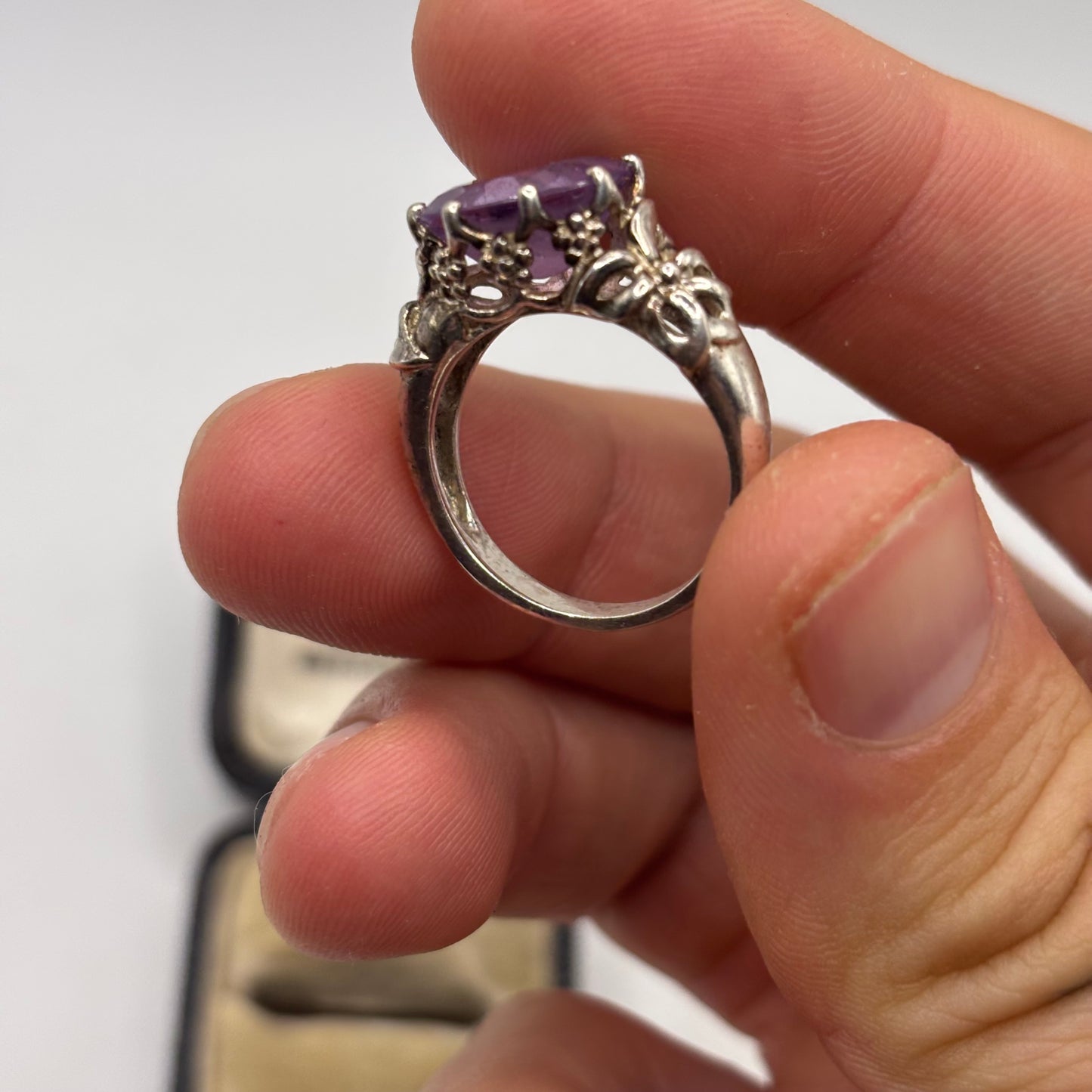 Silver Amethyst Ring