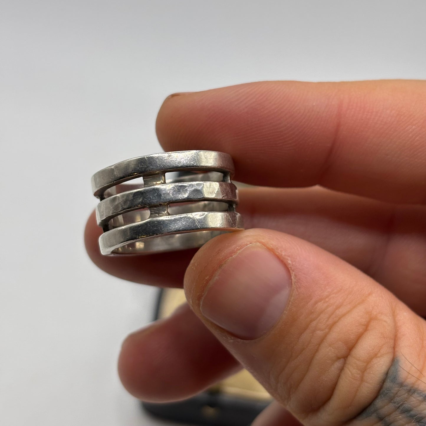 Silver Chunky Band Ring