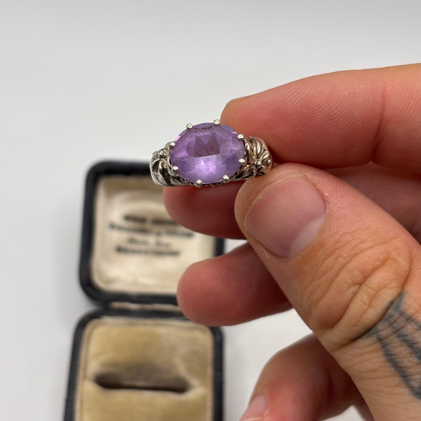 Silver Amethyst Ring