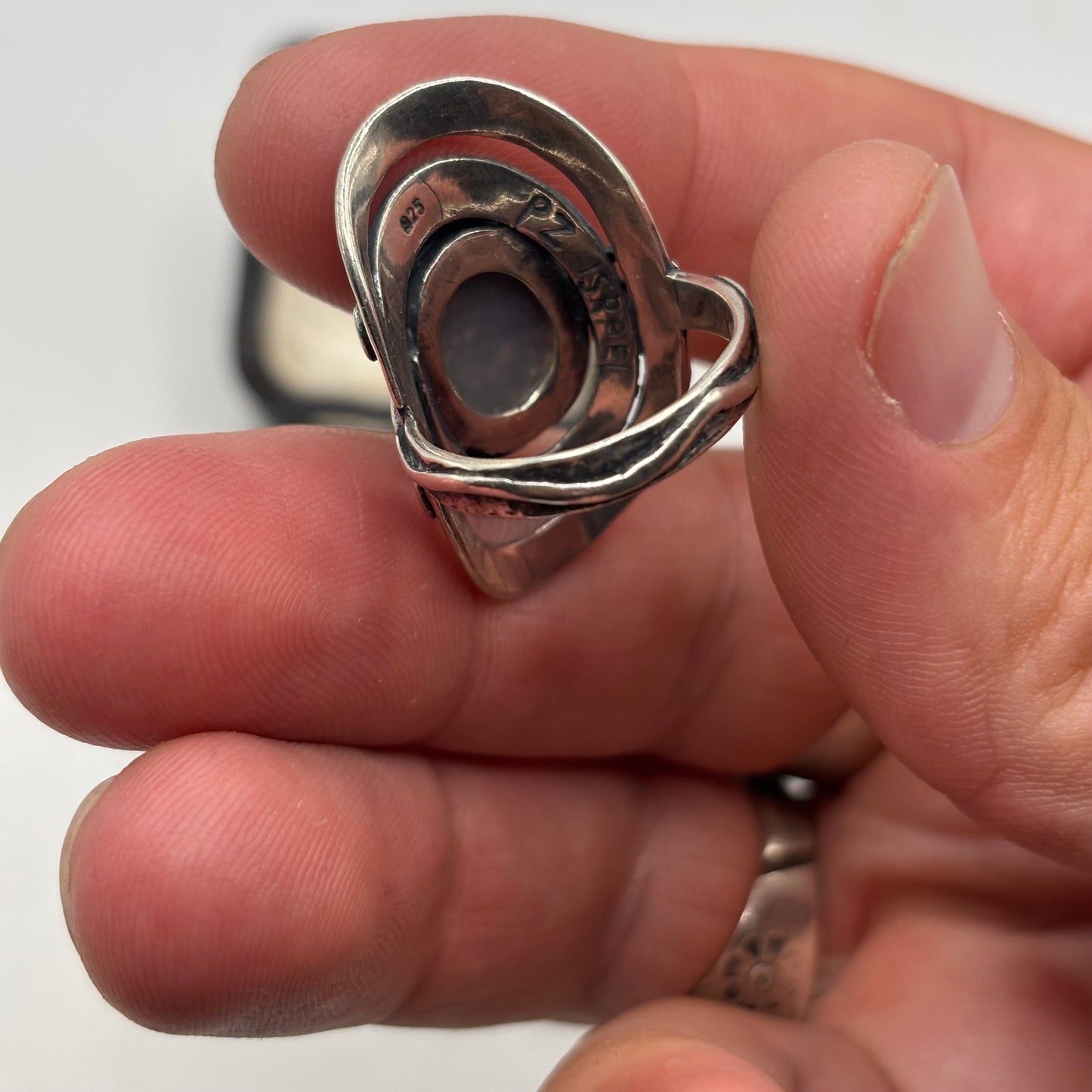 Silver Paz Drusy Quartz Ring (N)