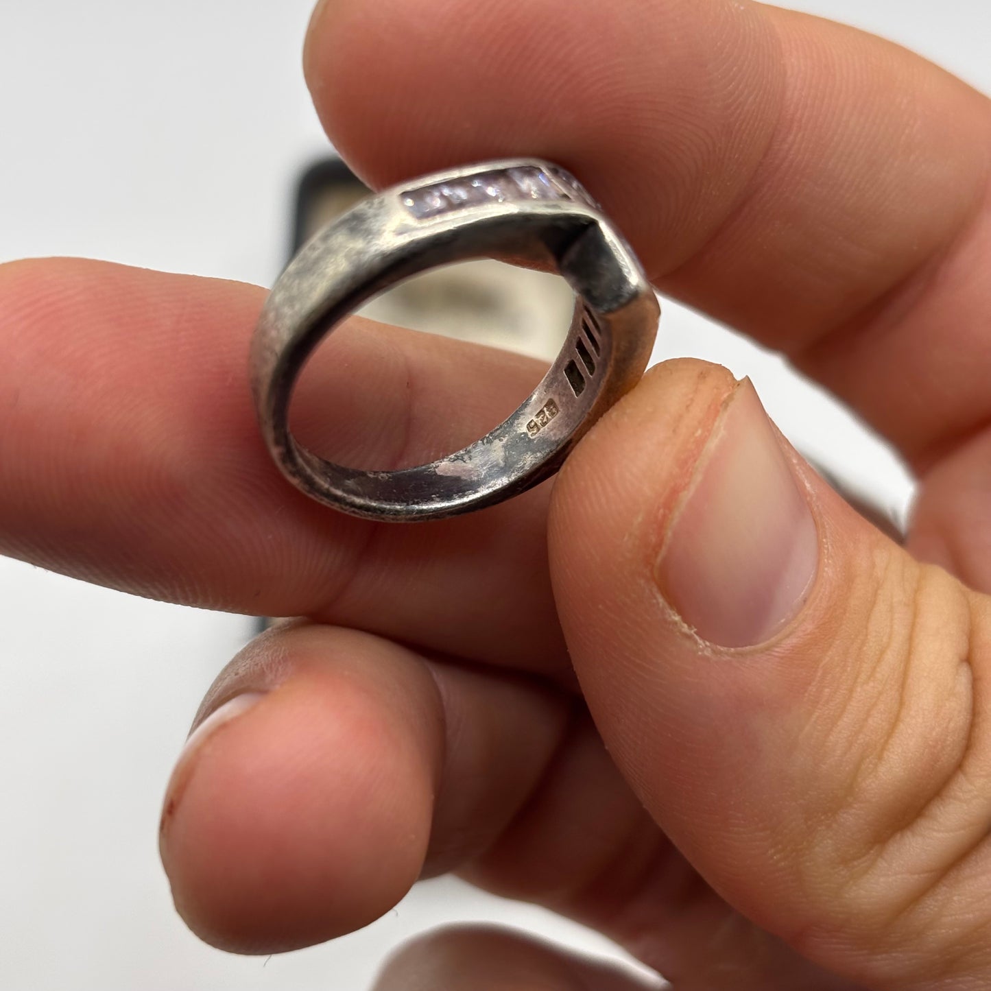 Silver Topaz Band Ring