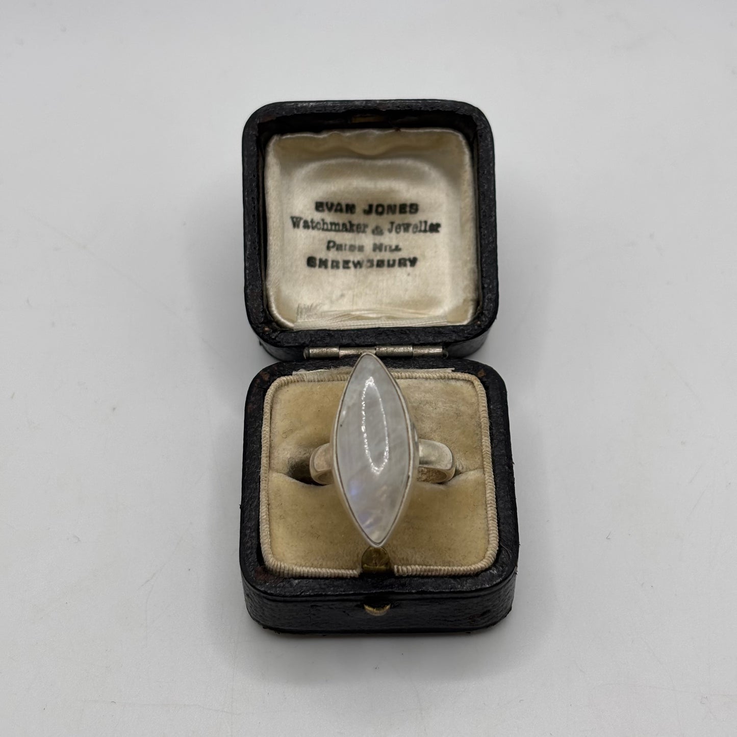 Silver Moonstone Ring