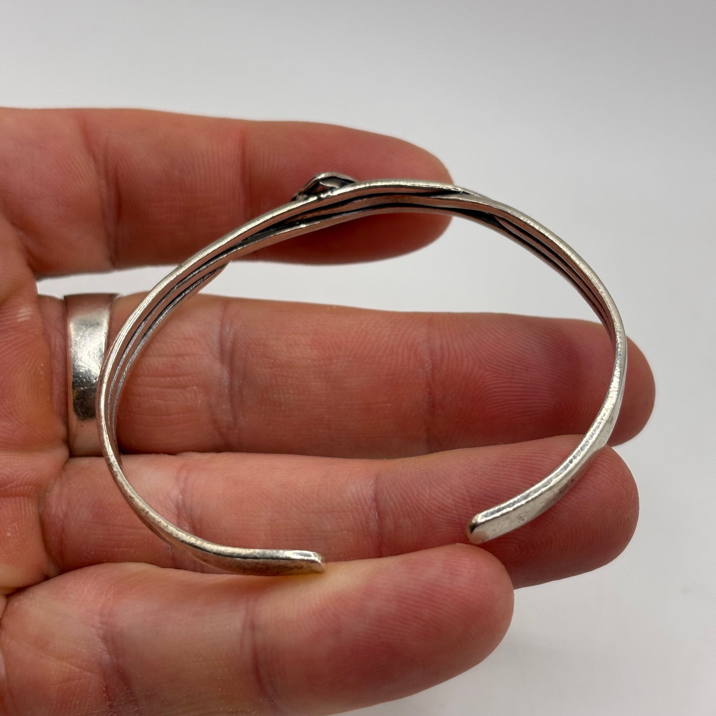 Silver Opalite Heart Bracelet