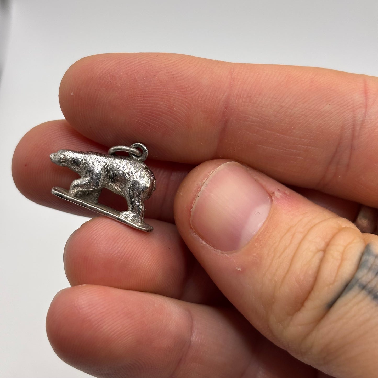 Silver Sterling Bear Pendant