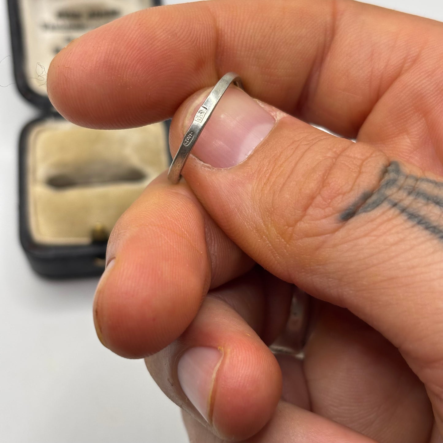 Silver Amber Ring