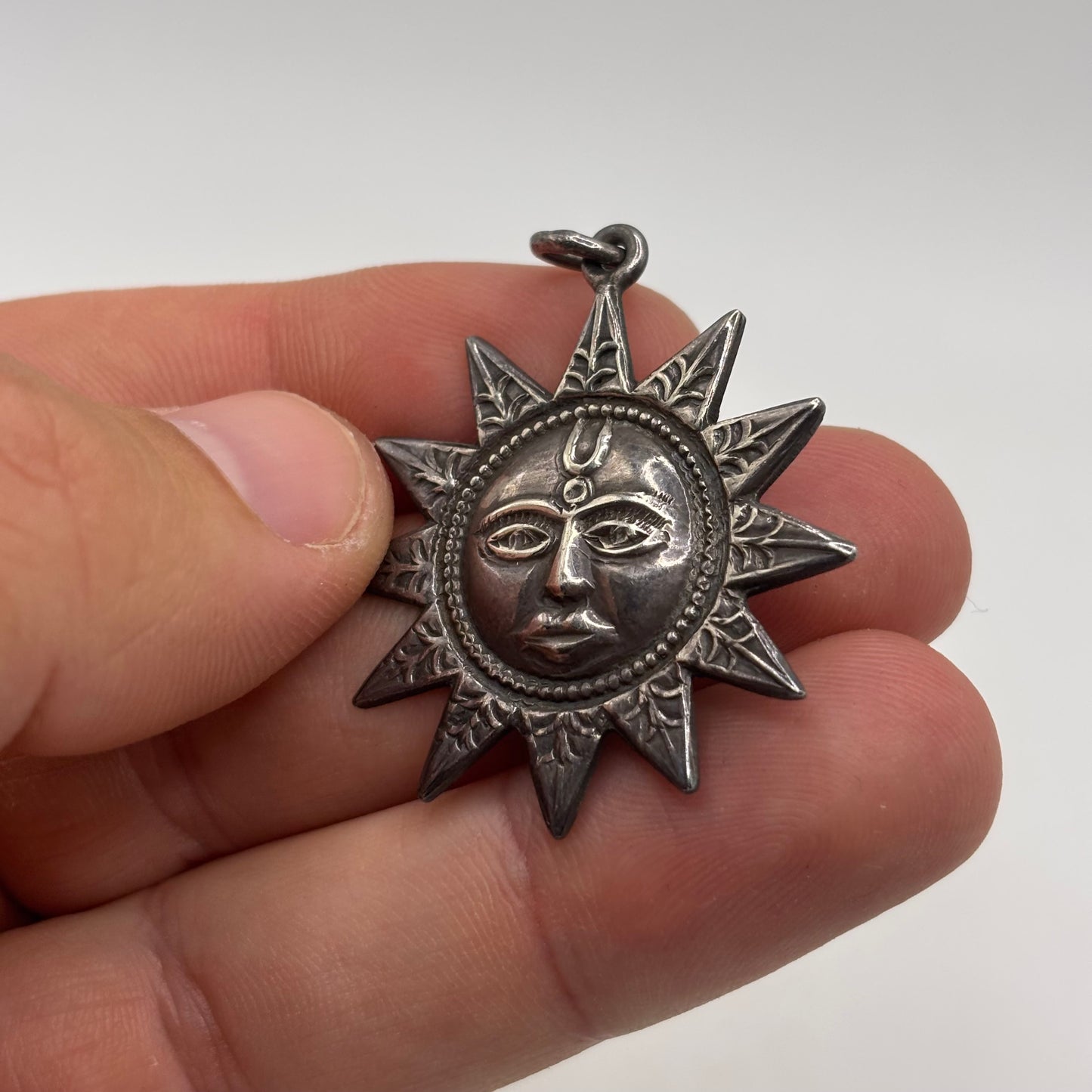 Silver Beautiful Sun Pendant