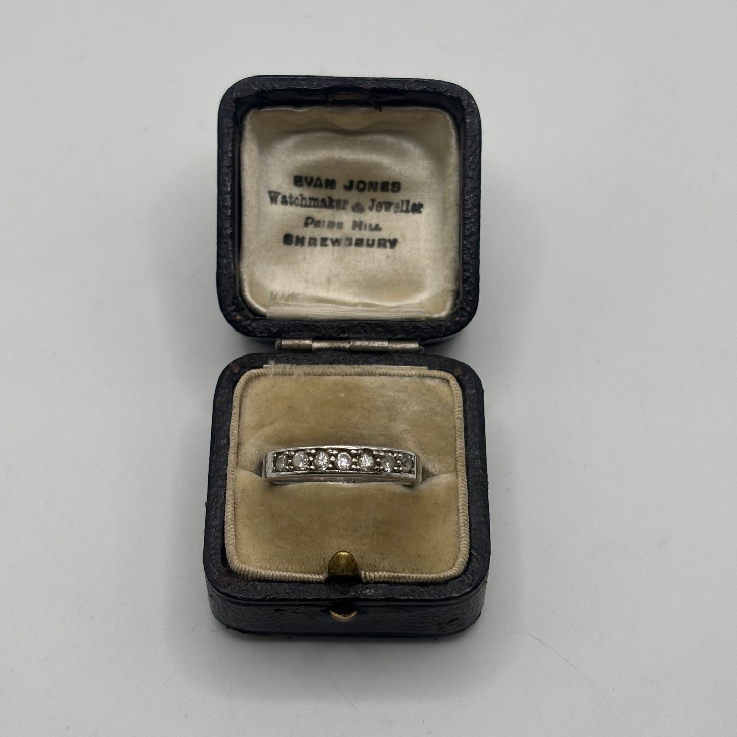 Silver Cz Half Eternity Ring