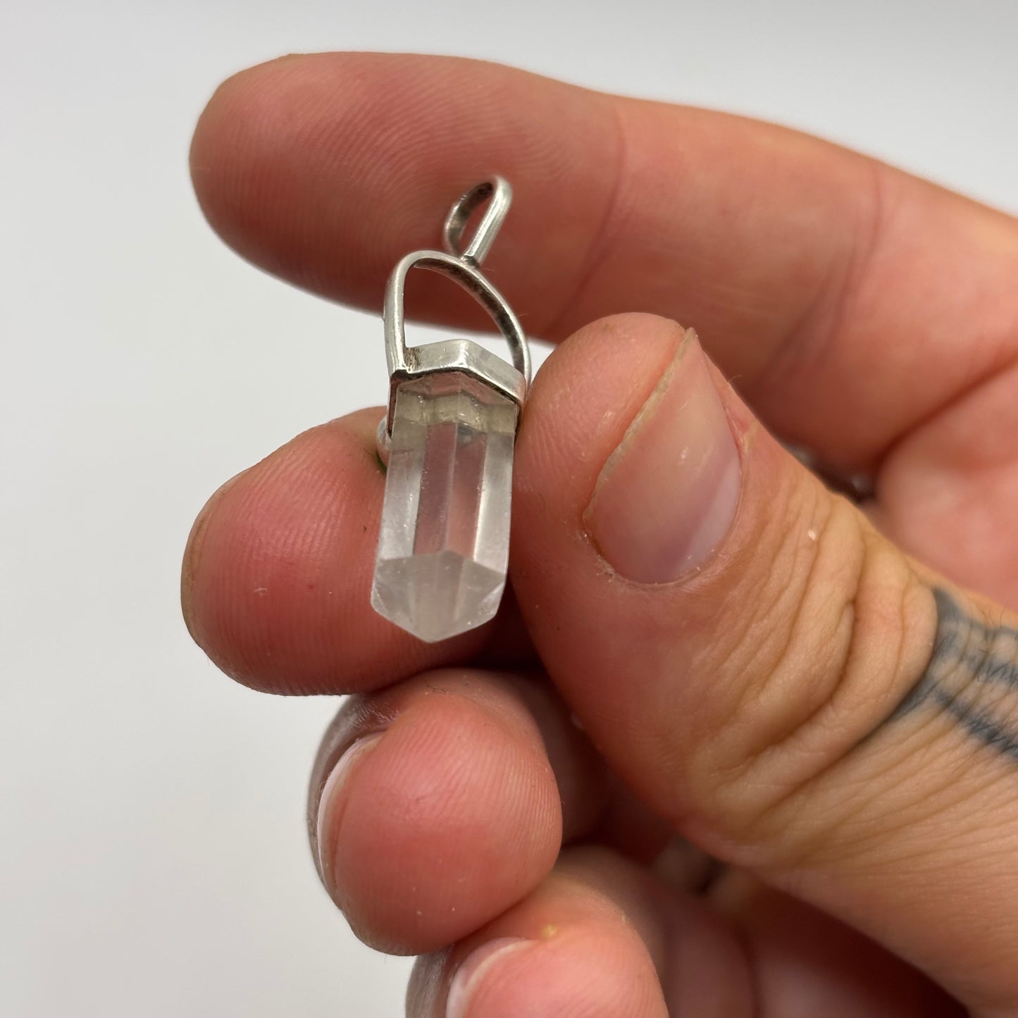 Silver Quartz Pendant