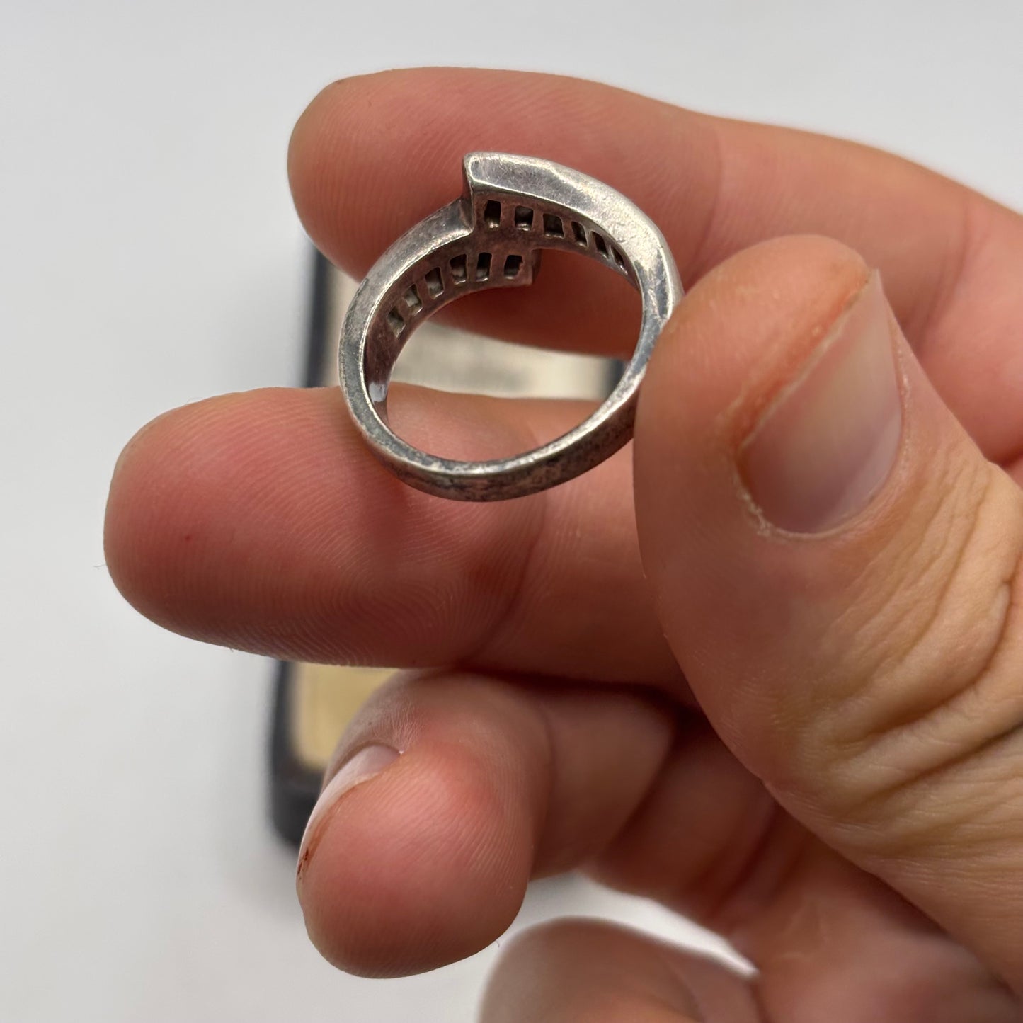 Silver Topaz Band Ring