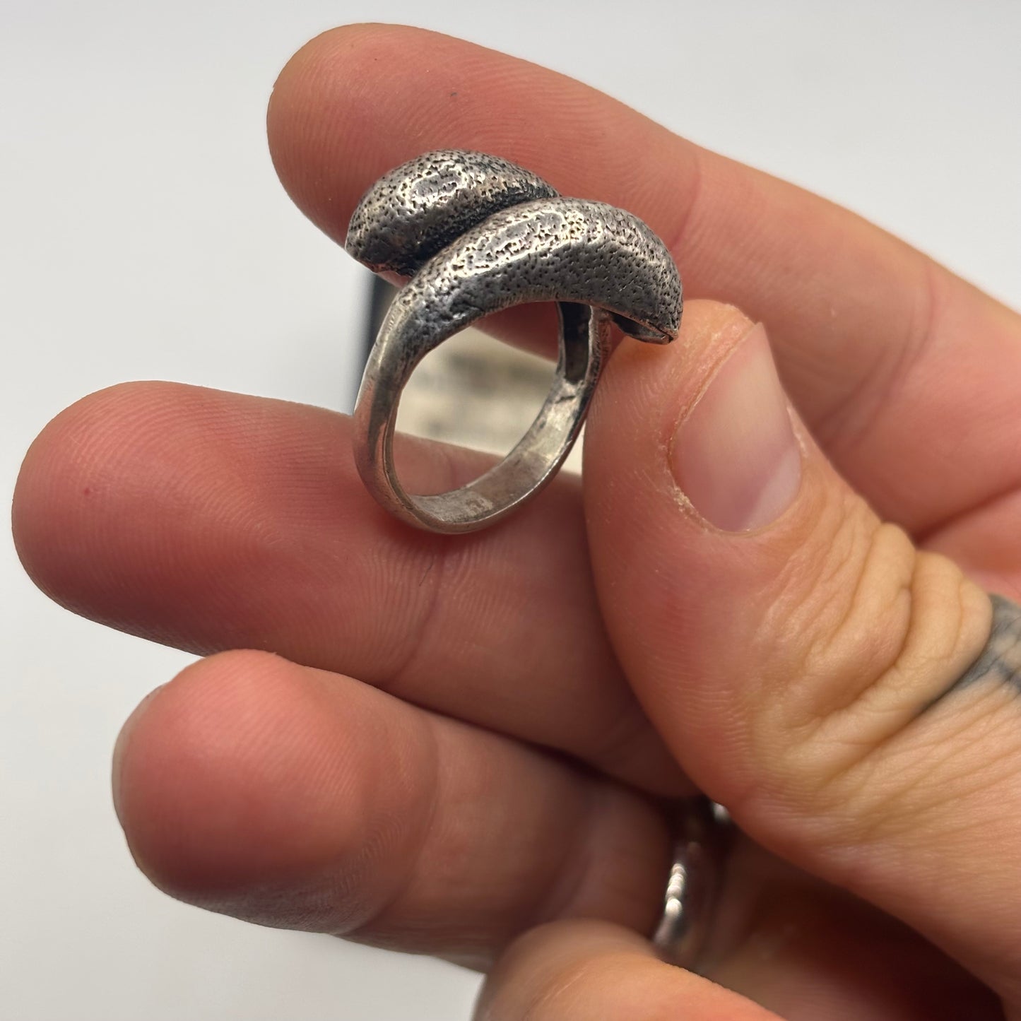 Silver Abstract Ring