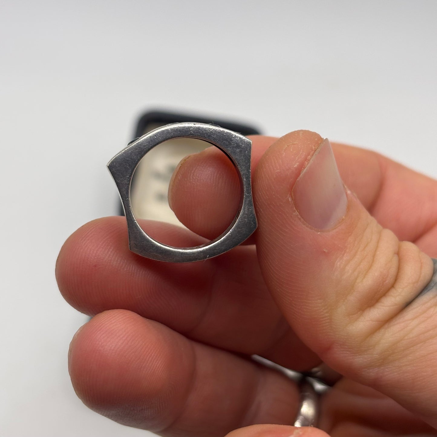 Silver Unusual Iolite Ring