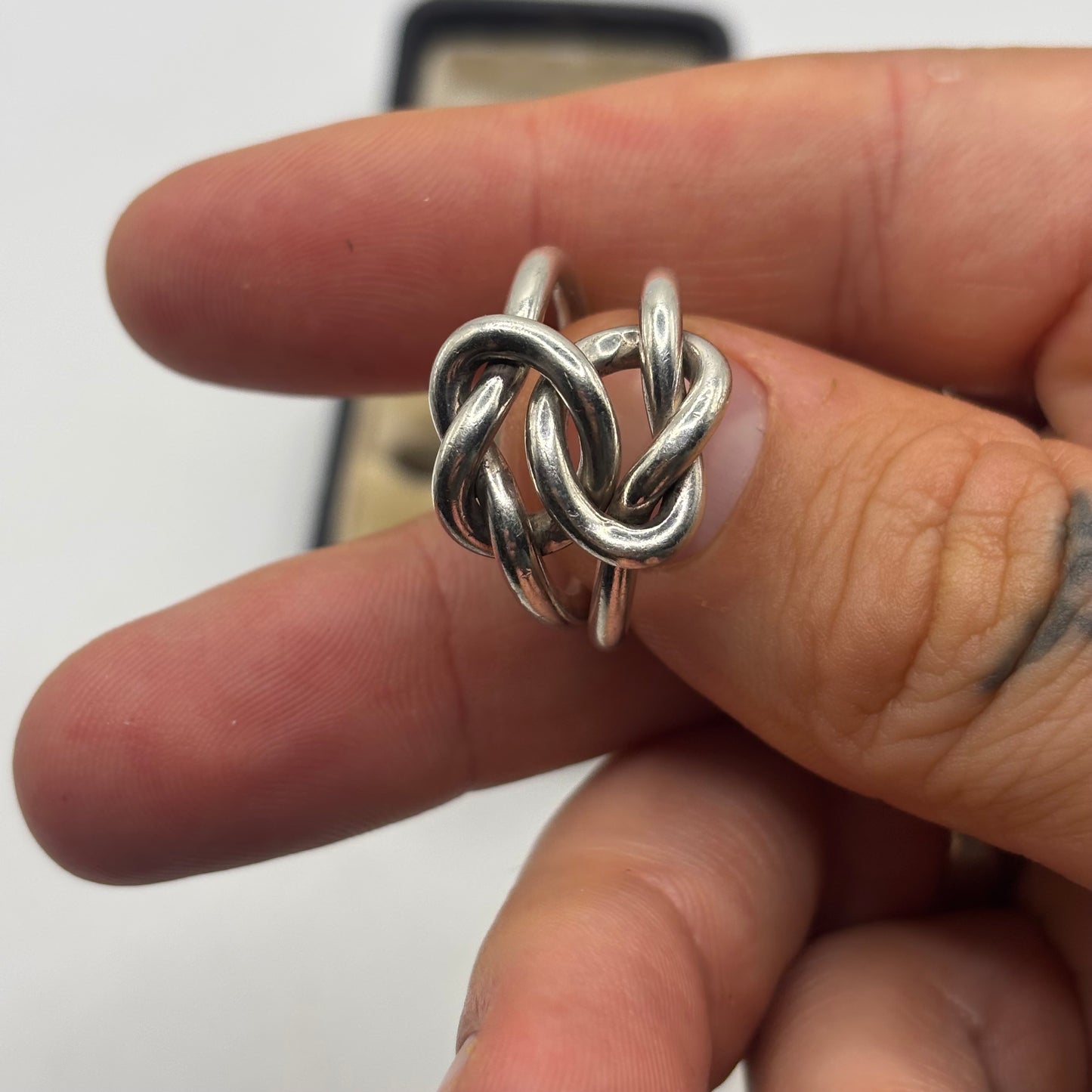 Silver Lovers Knot Ring