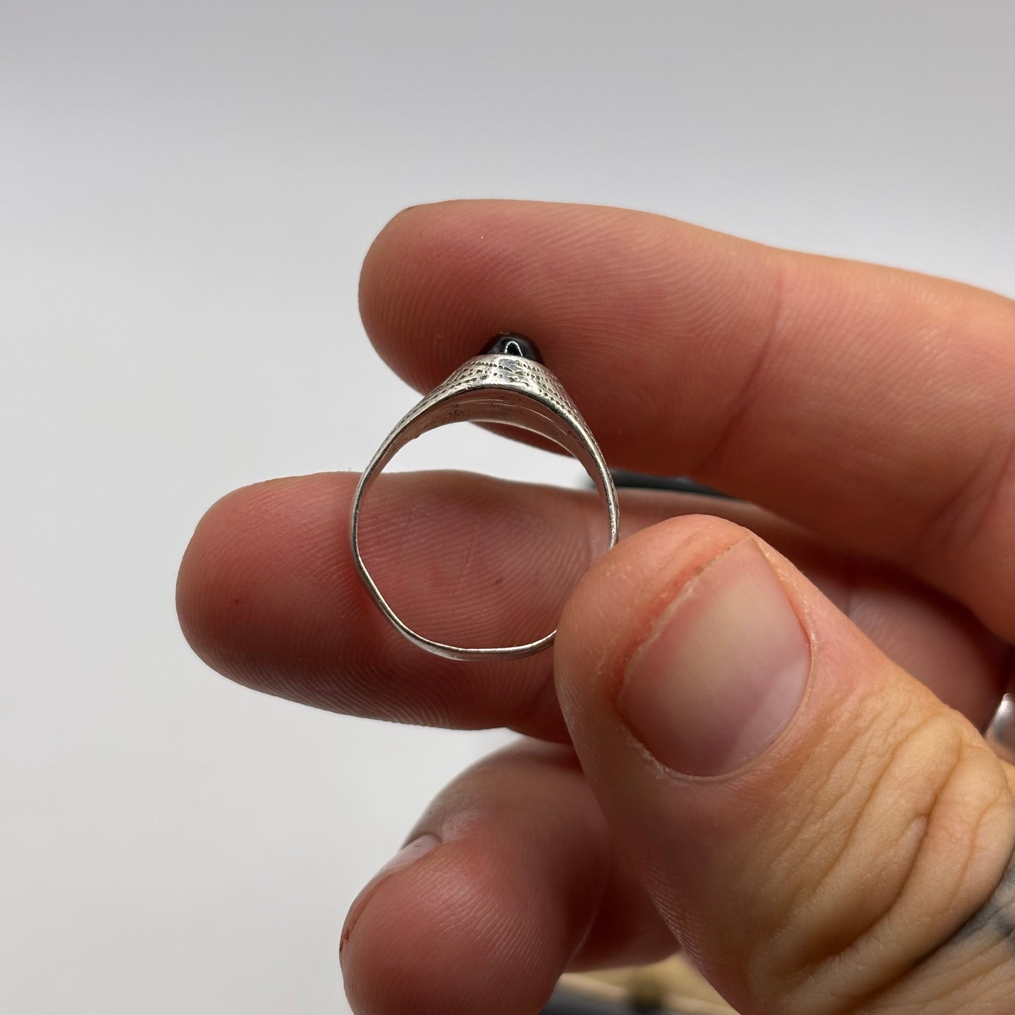 Silver Onyx Signet Ring