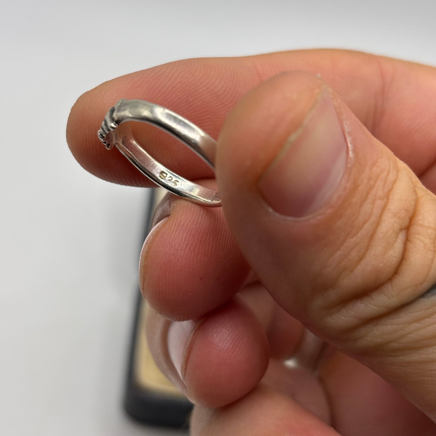 Silver Handshake Ring