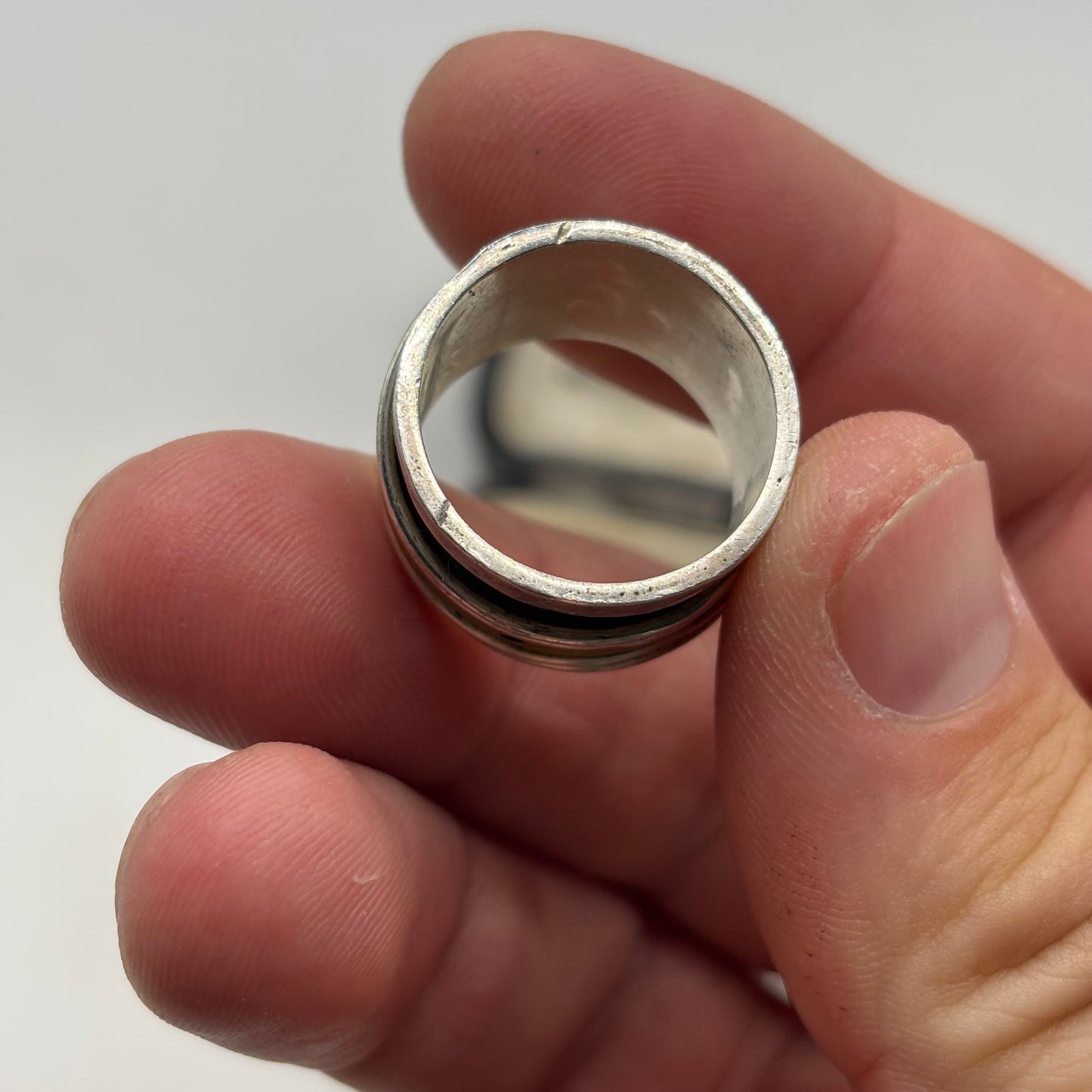 Silver Heavy Spinner Ring (P)