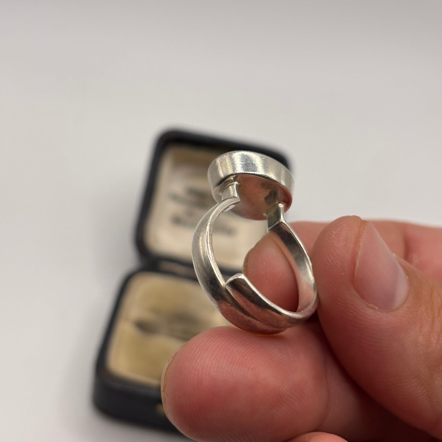 Silver Heavy Aventurine Ring (S)