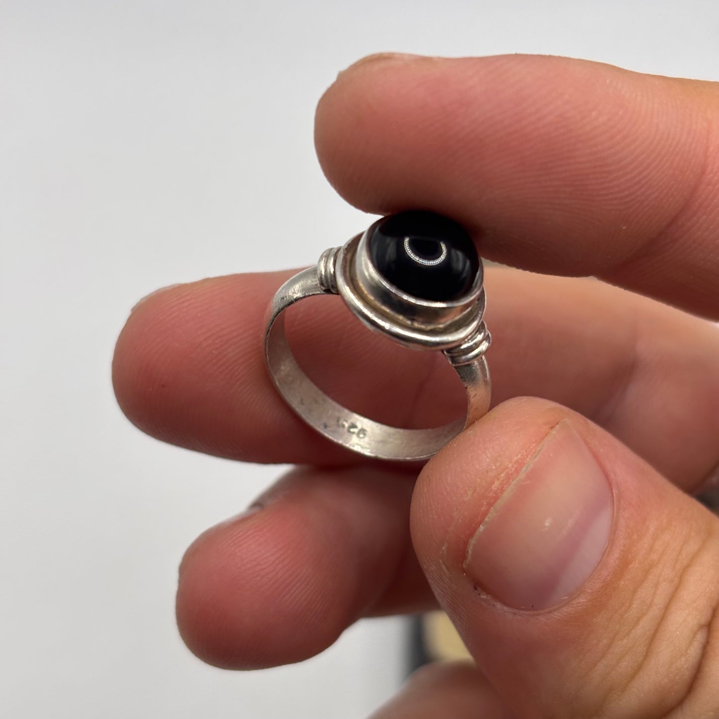 Silver Onyx Ring