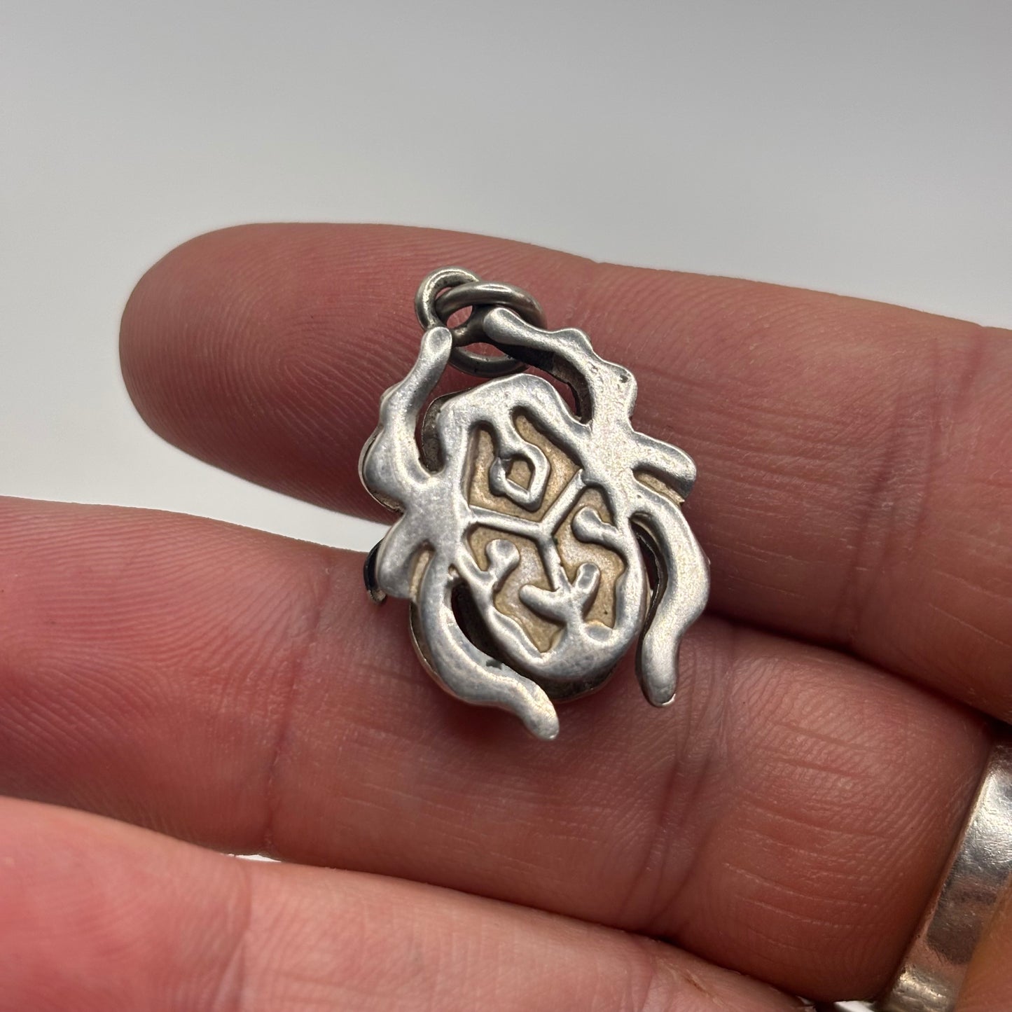 Silver Egyptian Scarab Pendant