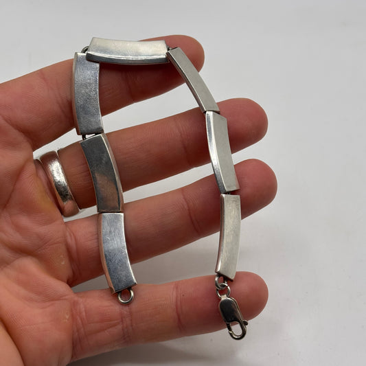Silver 7.5” Heavy Link Bracelet