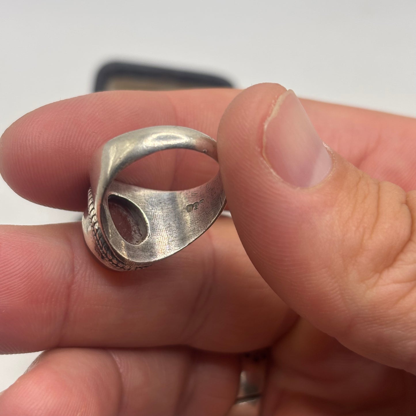 Silver Carnelian Ring (O)