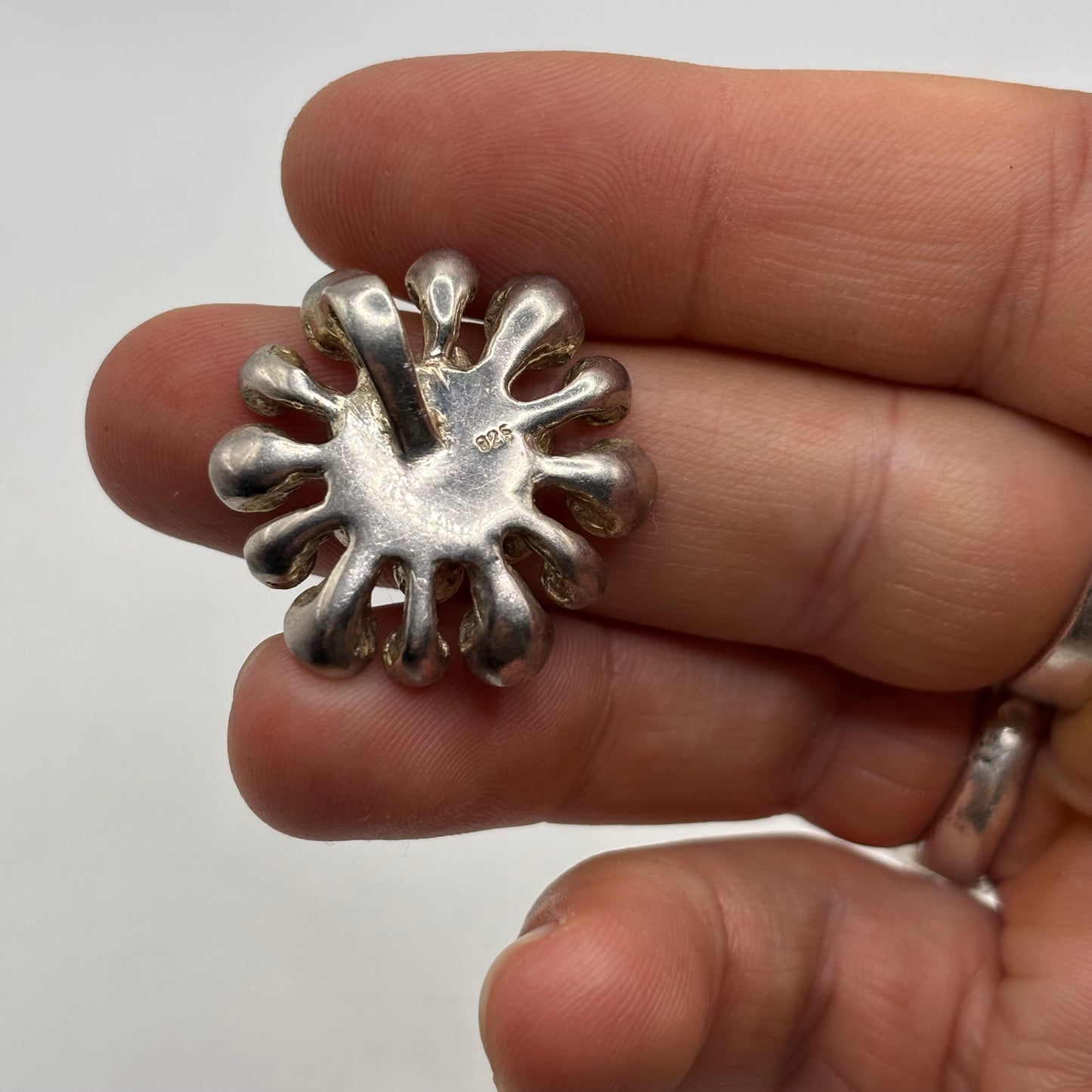 Silver Abstract Pendant