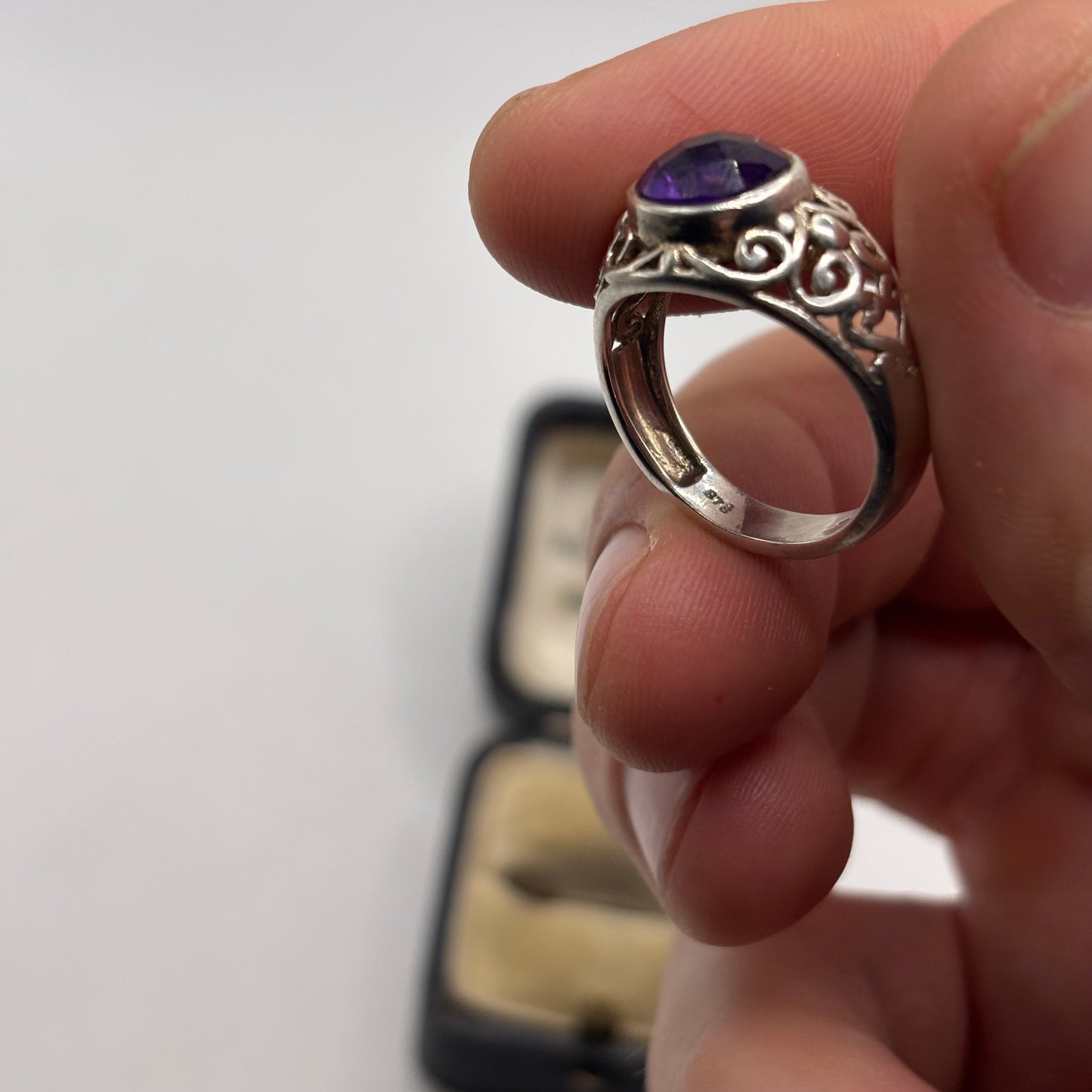 Silver Amethyst Ring