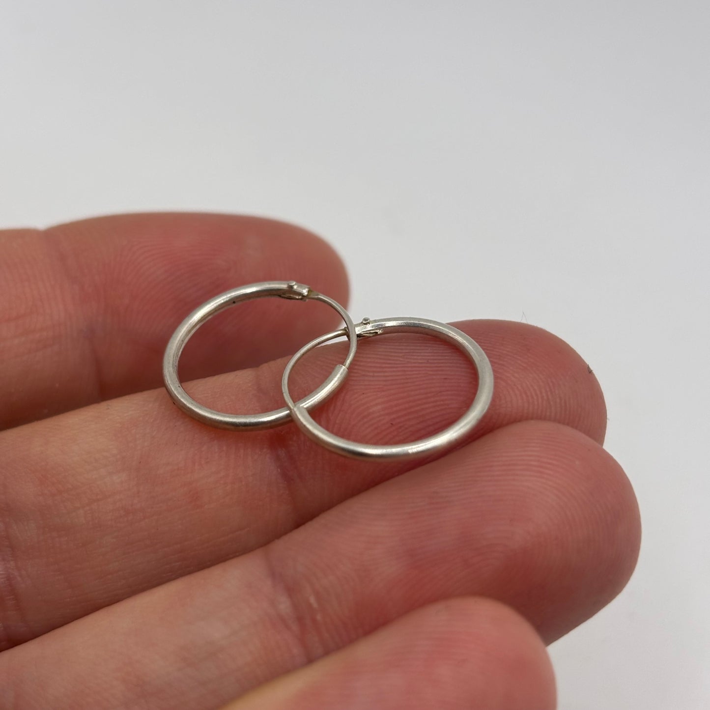 Silver 17mm Hoop Earrings