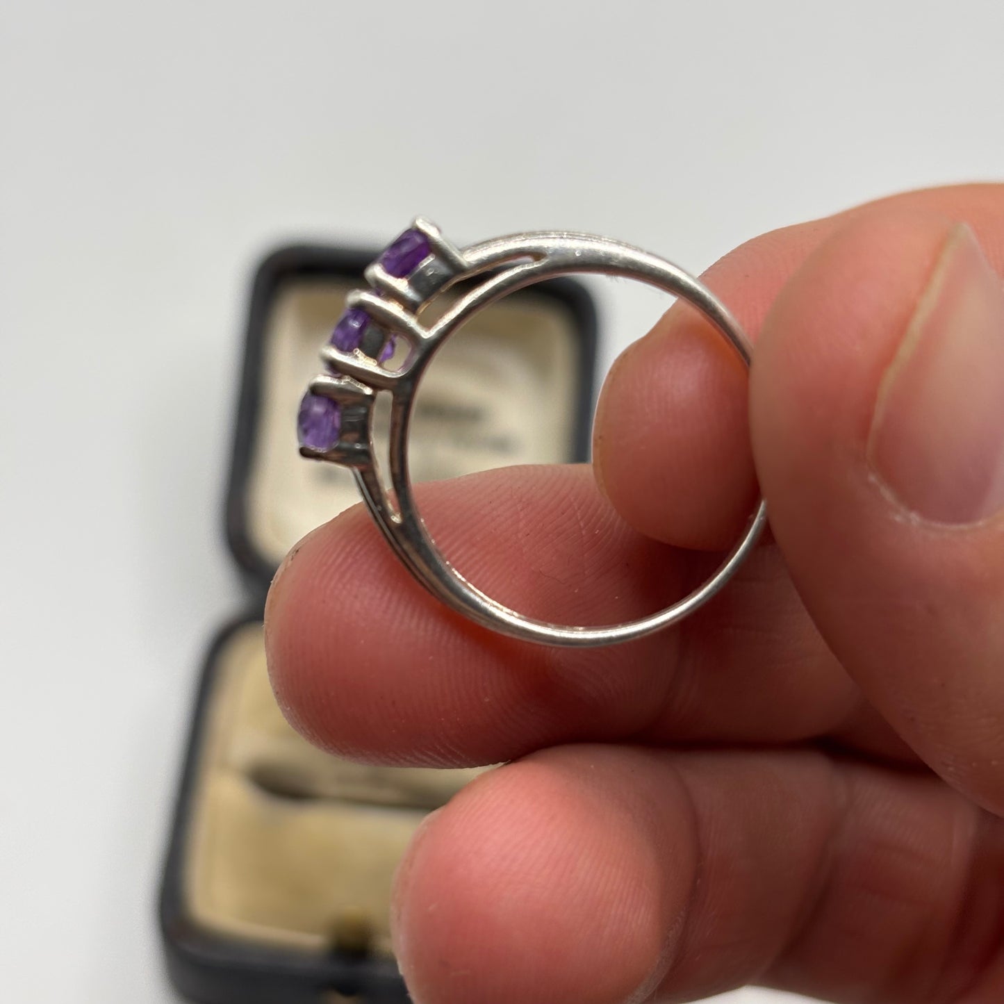 Silver Amethyst Ring (T)