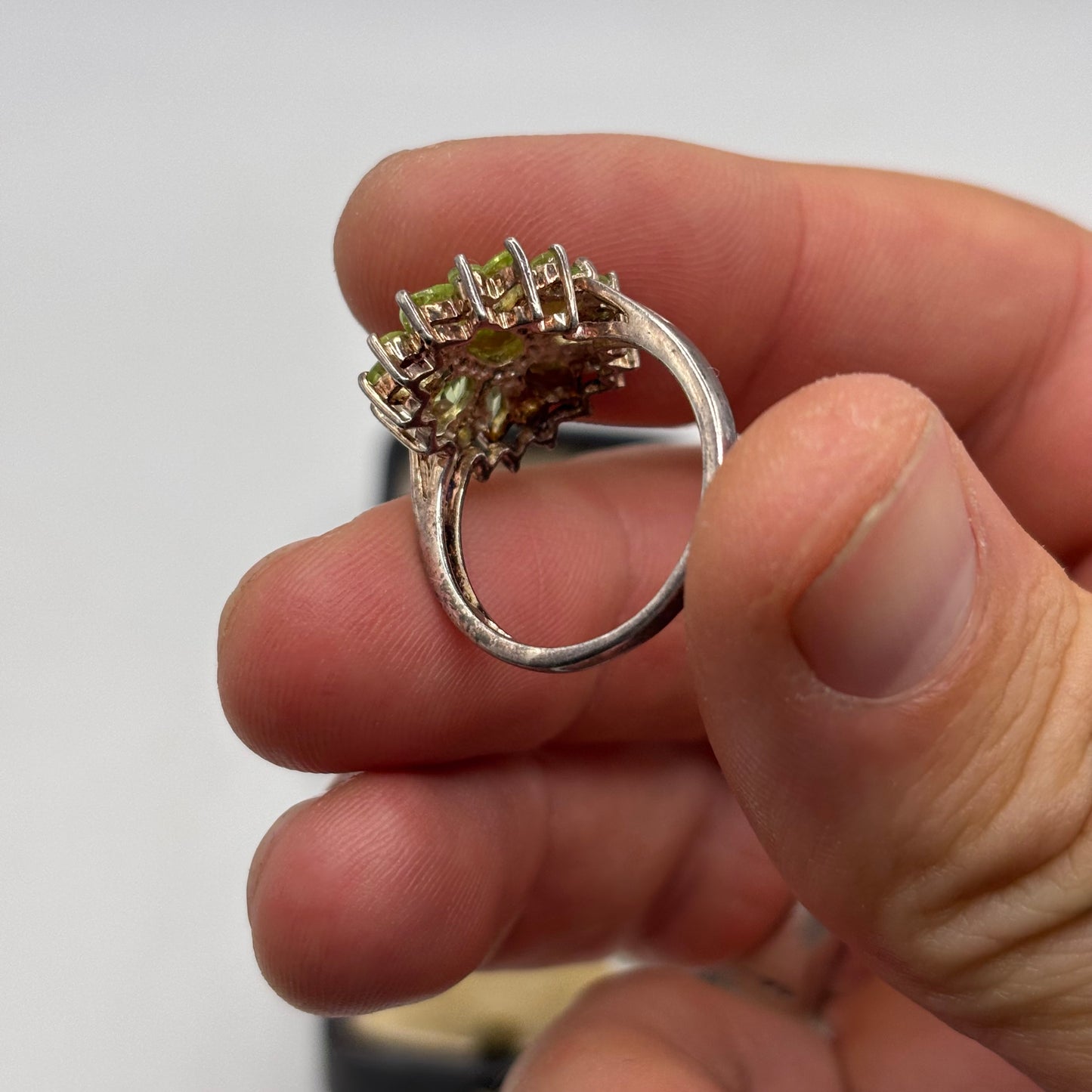 Silver Peridot Ring