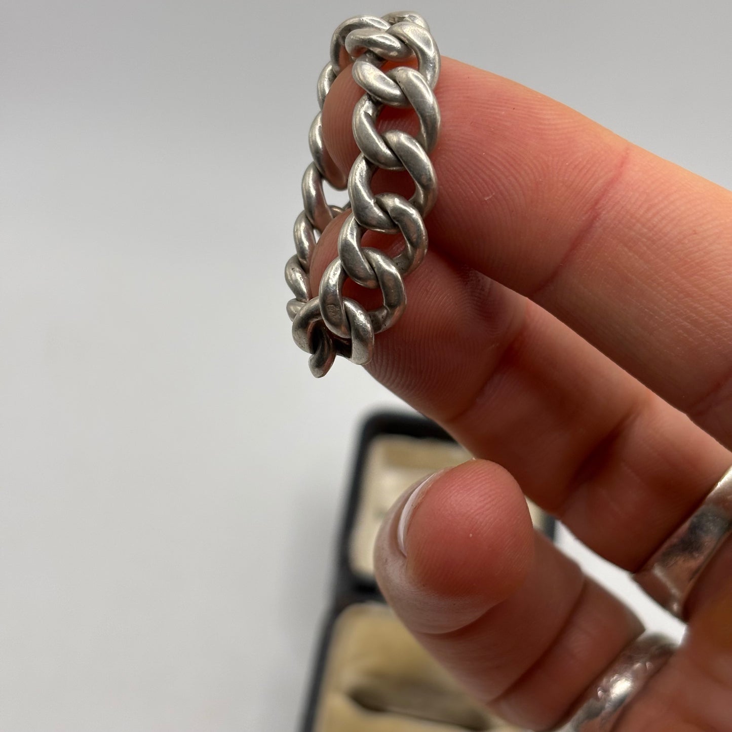 Silver Chain Link Ring