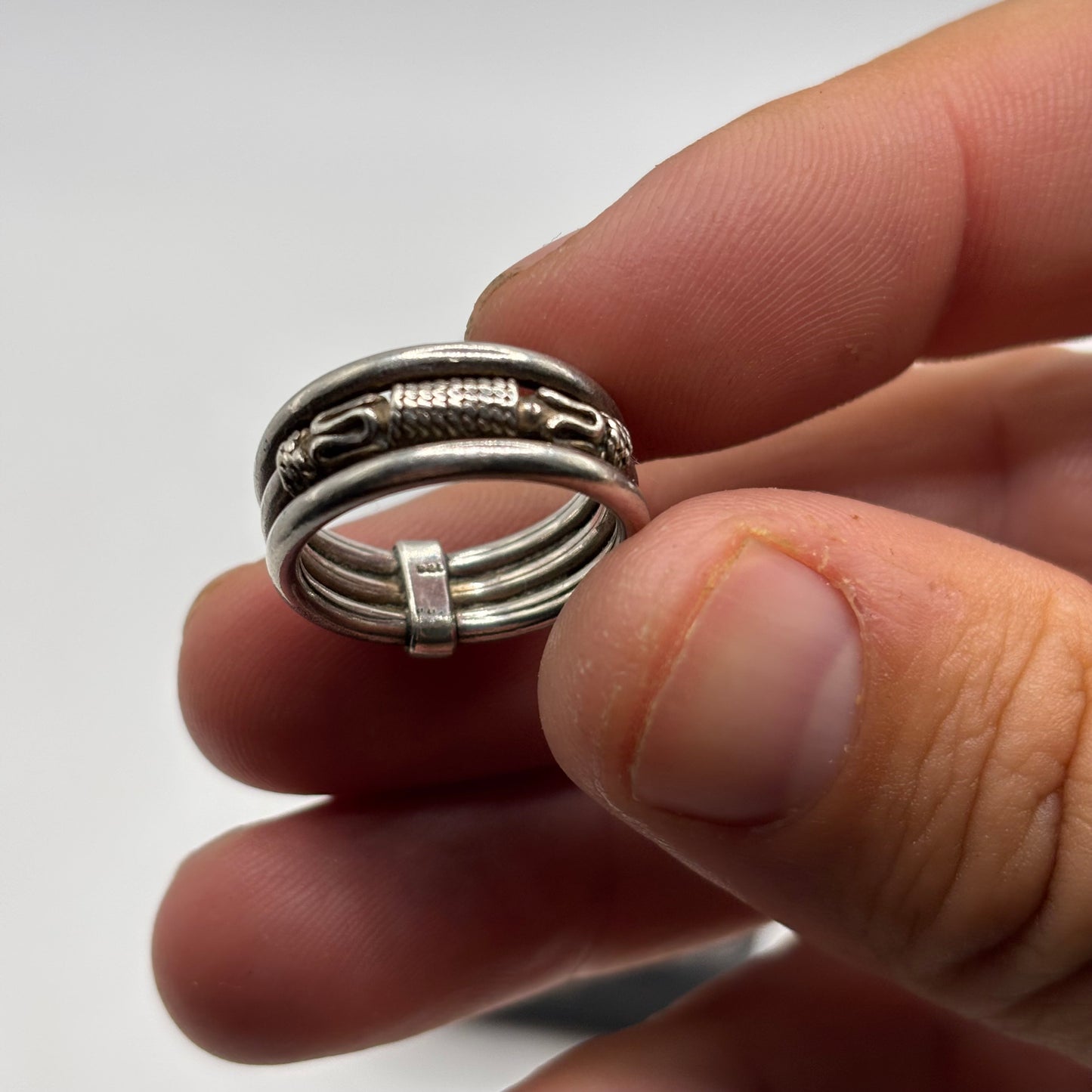 Silver Indian Band Ring (I)