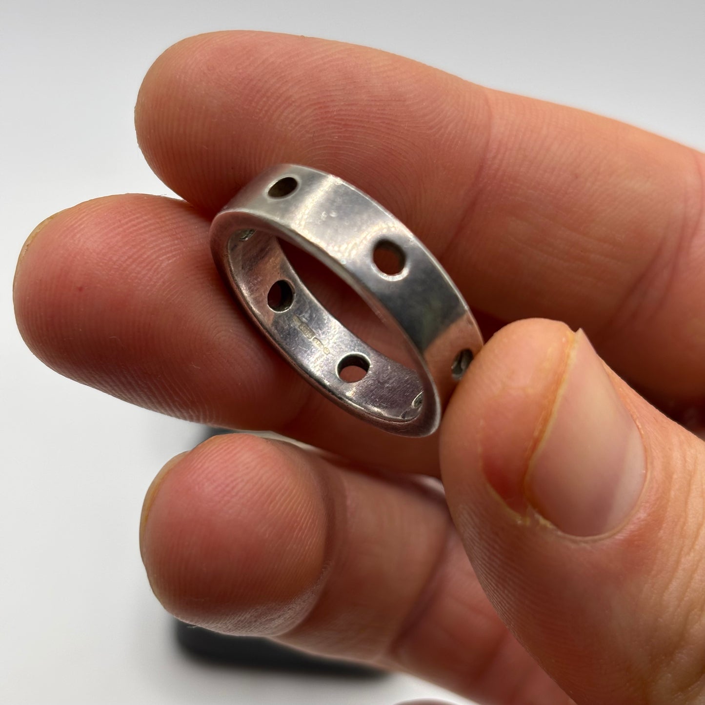 Silver Unusual Band Ring