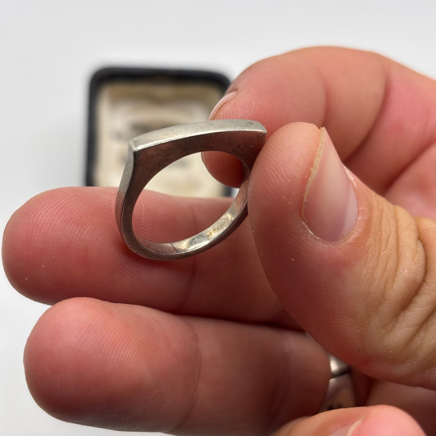 Silver Abstract Ring (O)