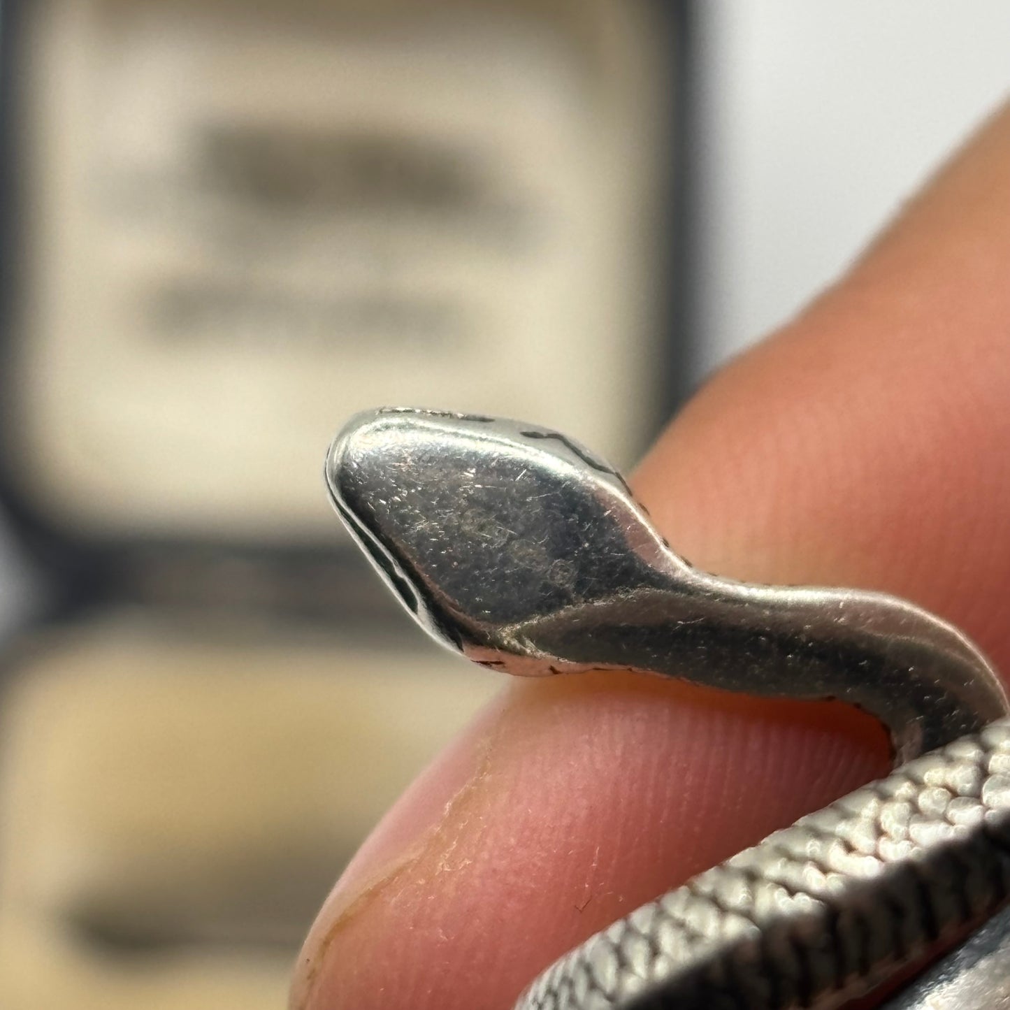Serge Denimes Silver Snake Ring
