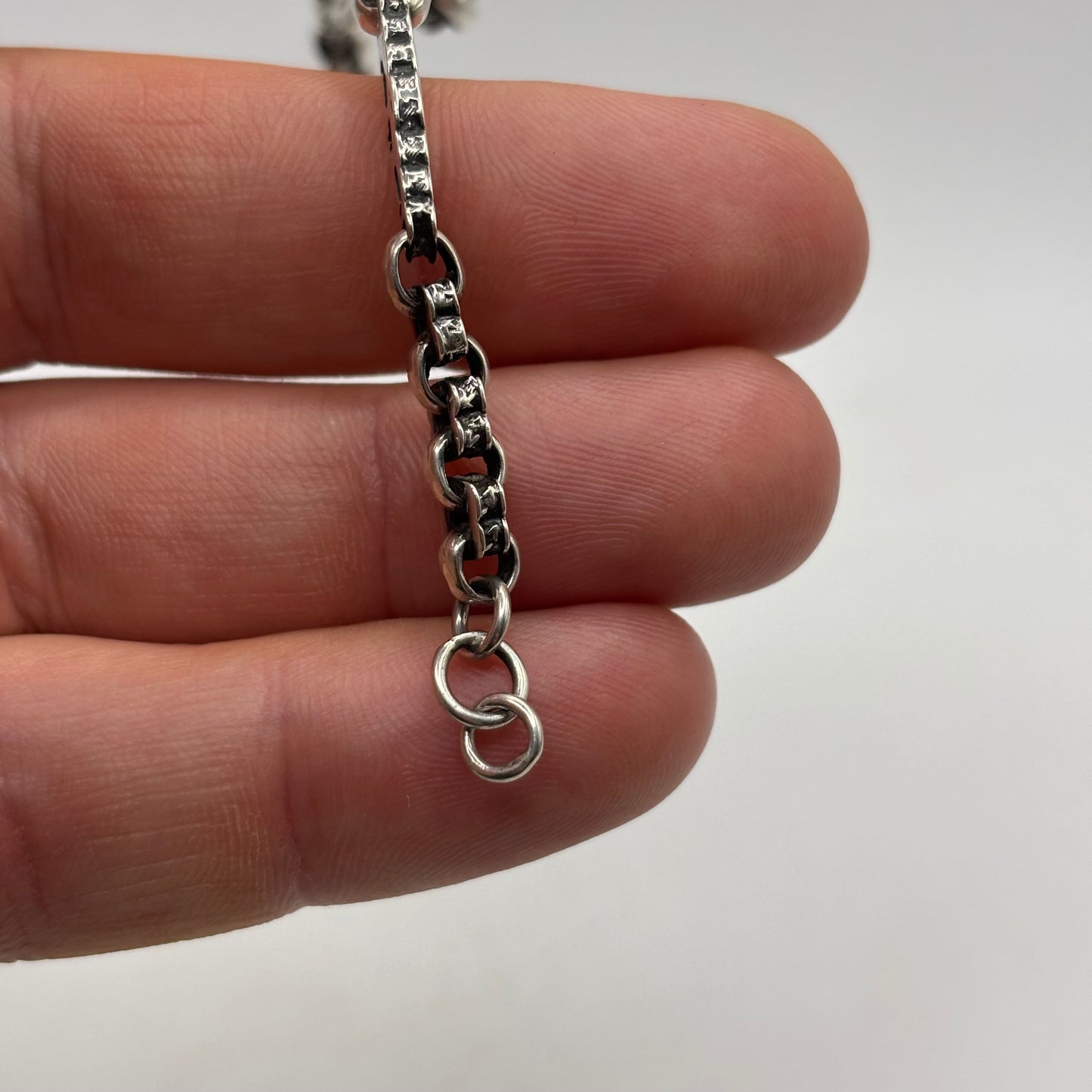 Silver 7.5” Victorian Fancy Link Bracelet