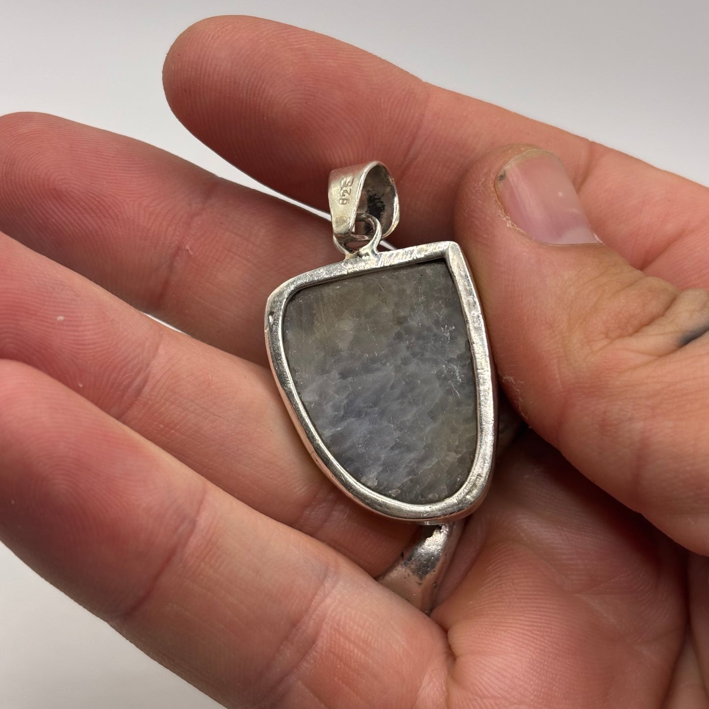 Silver Druzy Quartz Pendant