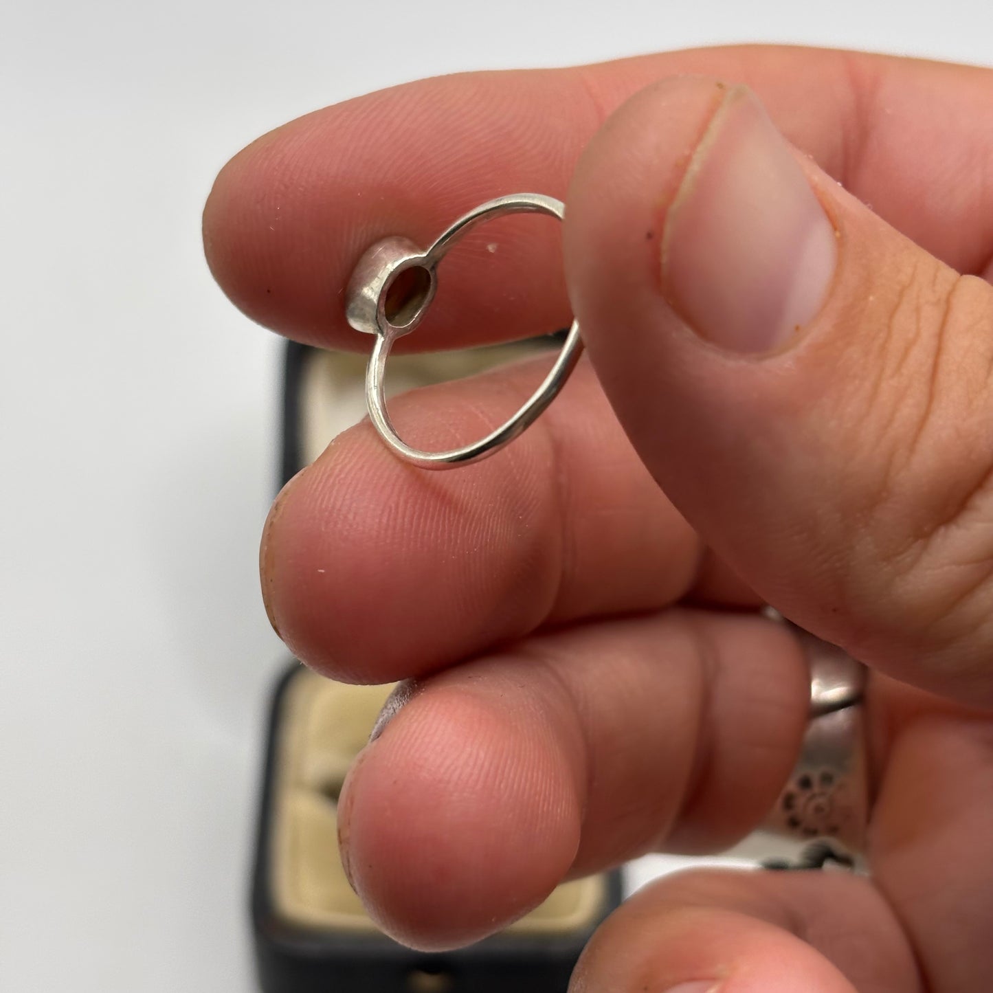 Silver Peridot Ring (M)