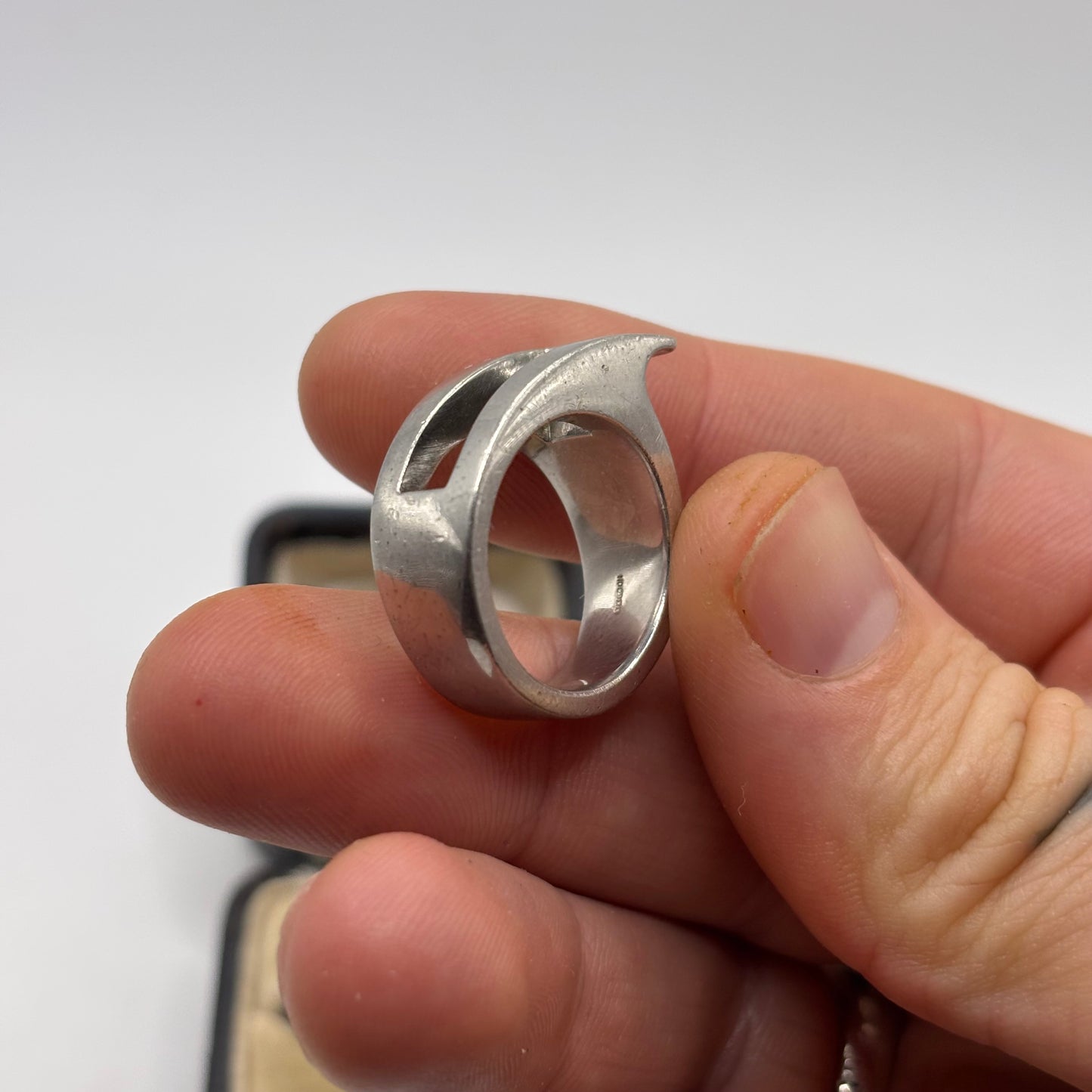 Silver Heavy Modernist Ring