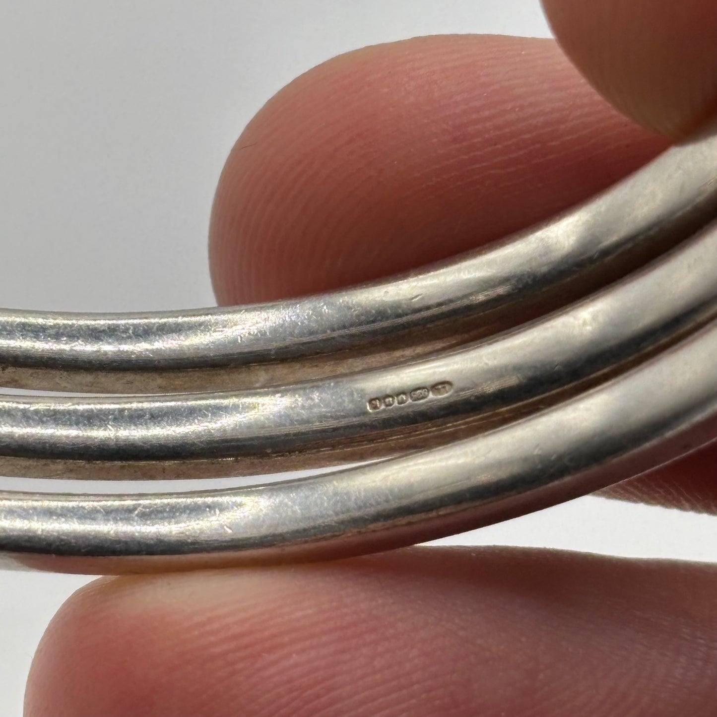 Silver Heavy Links Of London Torque Bangle