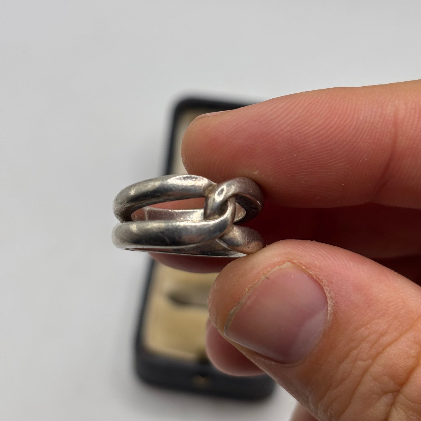 Silver Chunky Band Ring
