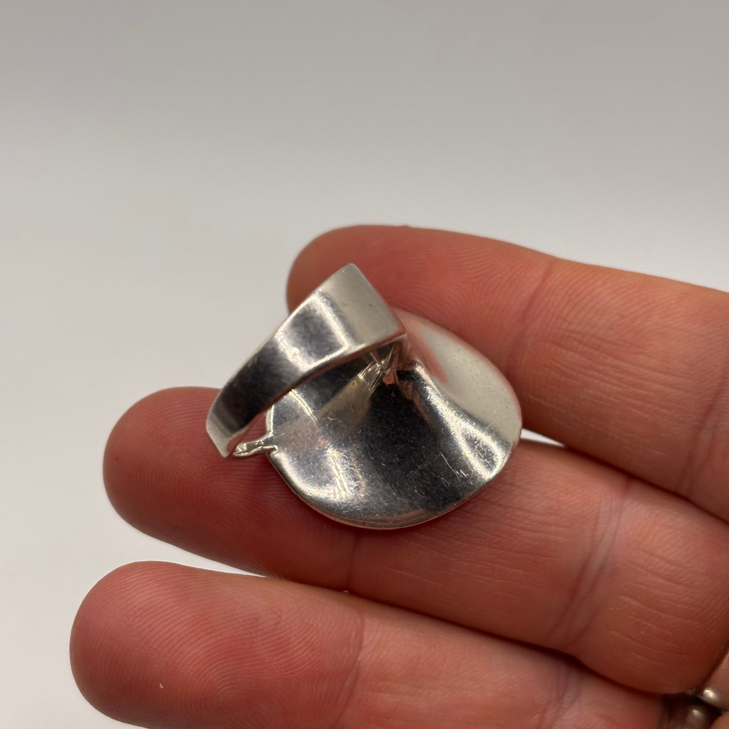 Silver Heavy Abstract Ring