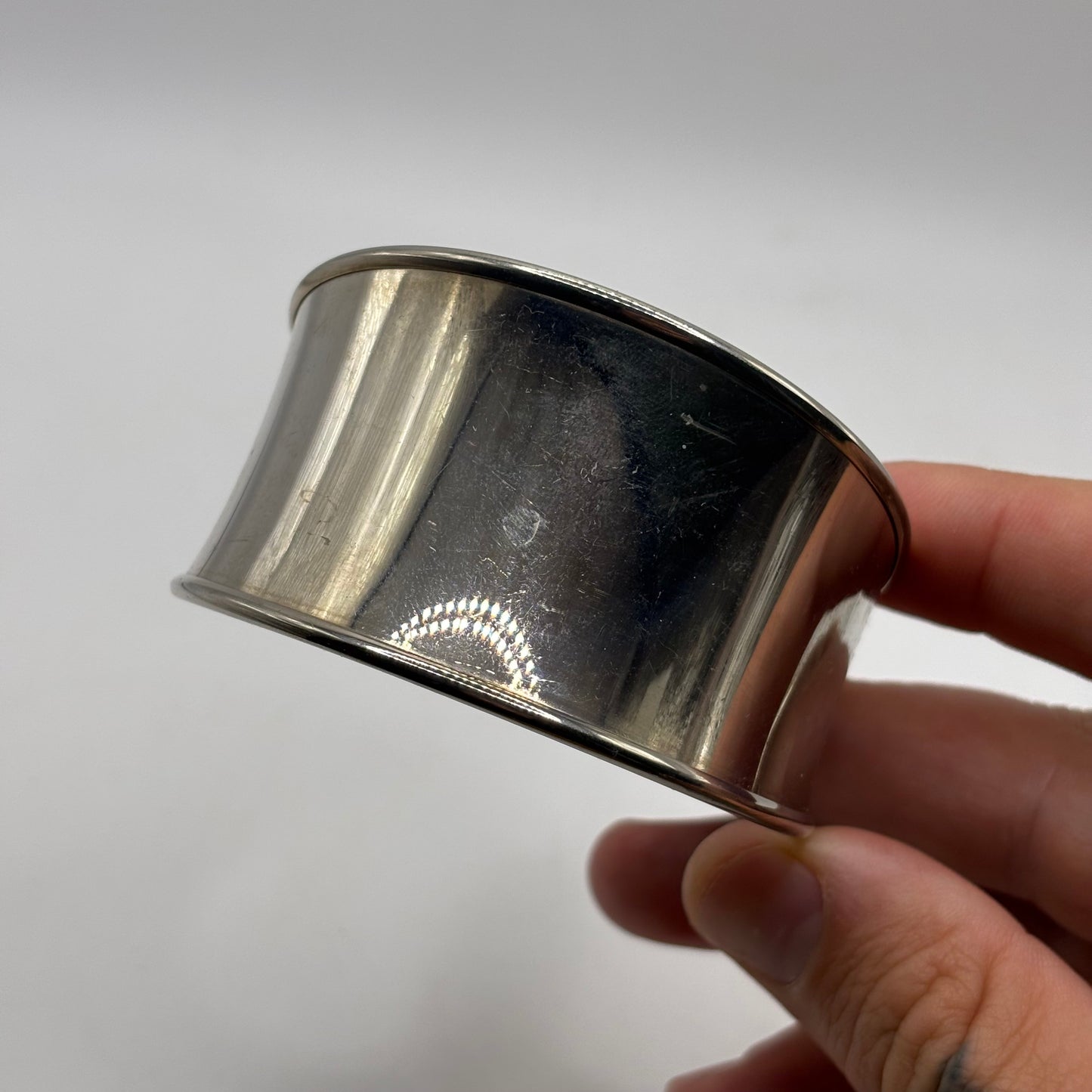 Silver Wide Cuff Bangle (32g)