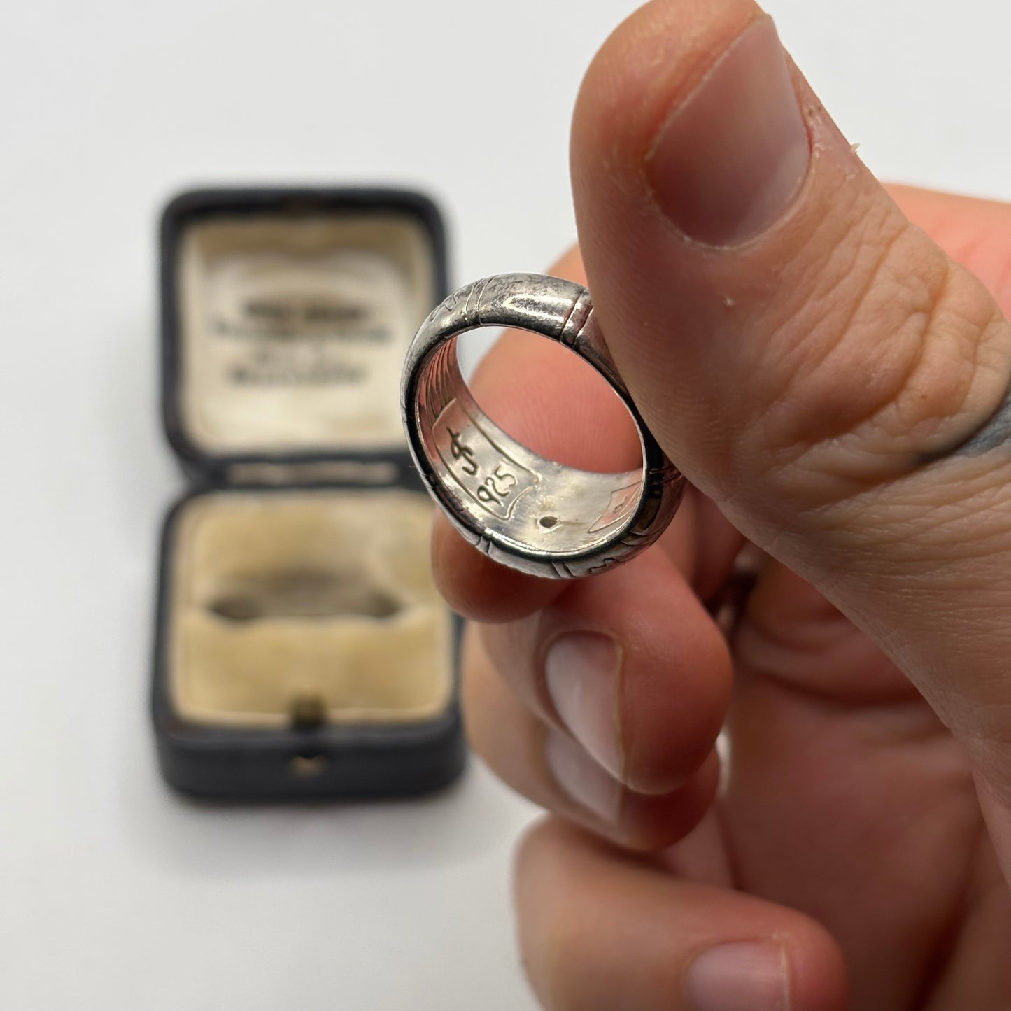 Silver Noughts & Crosses Ring