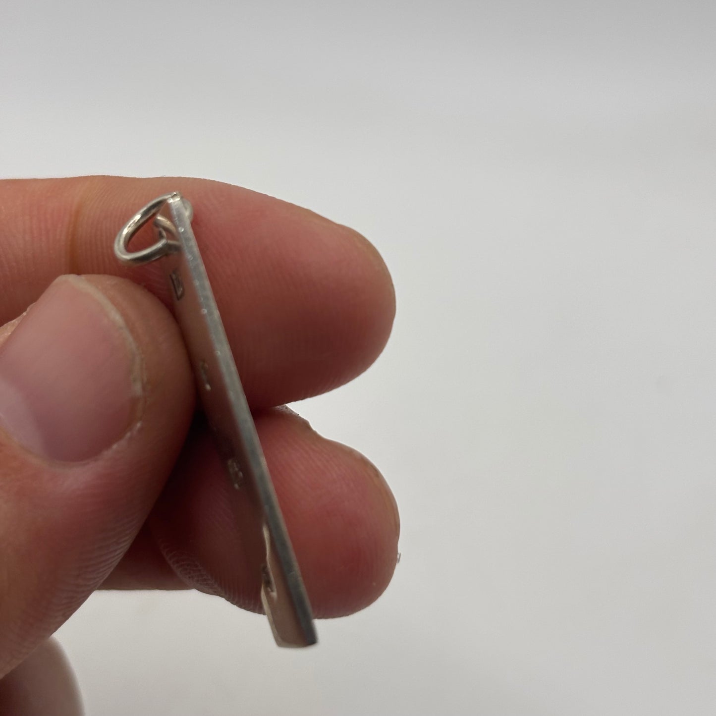 Silver Tag Ingot Pendant