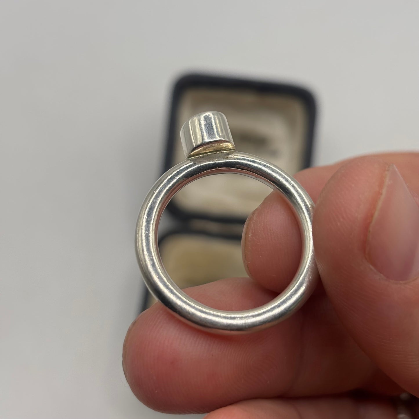 Silver Peridot Ring (T)