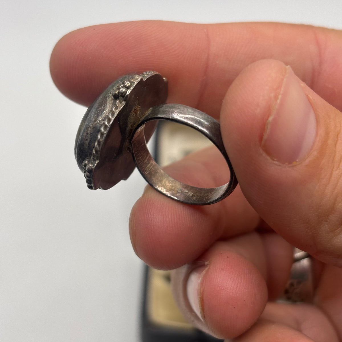 Silver Labradorite Ring (N)