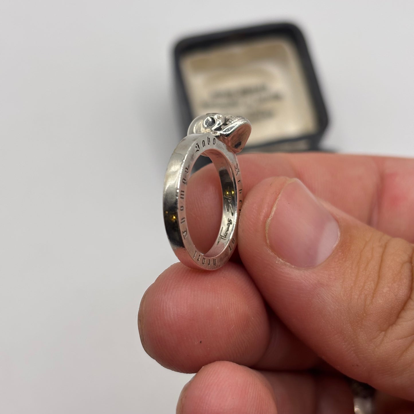 Silver Thomas Sabo Skull Ring (K)