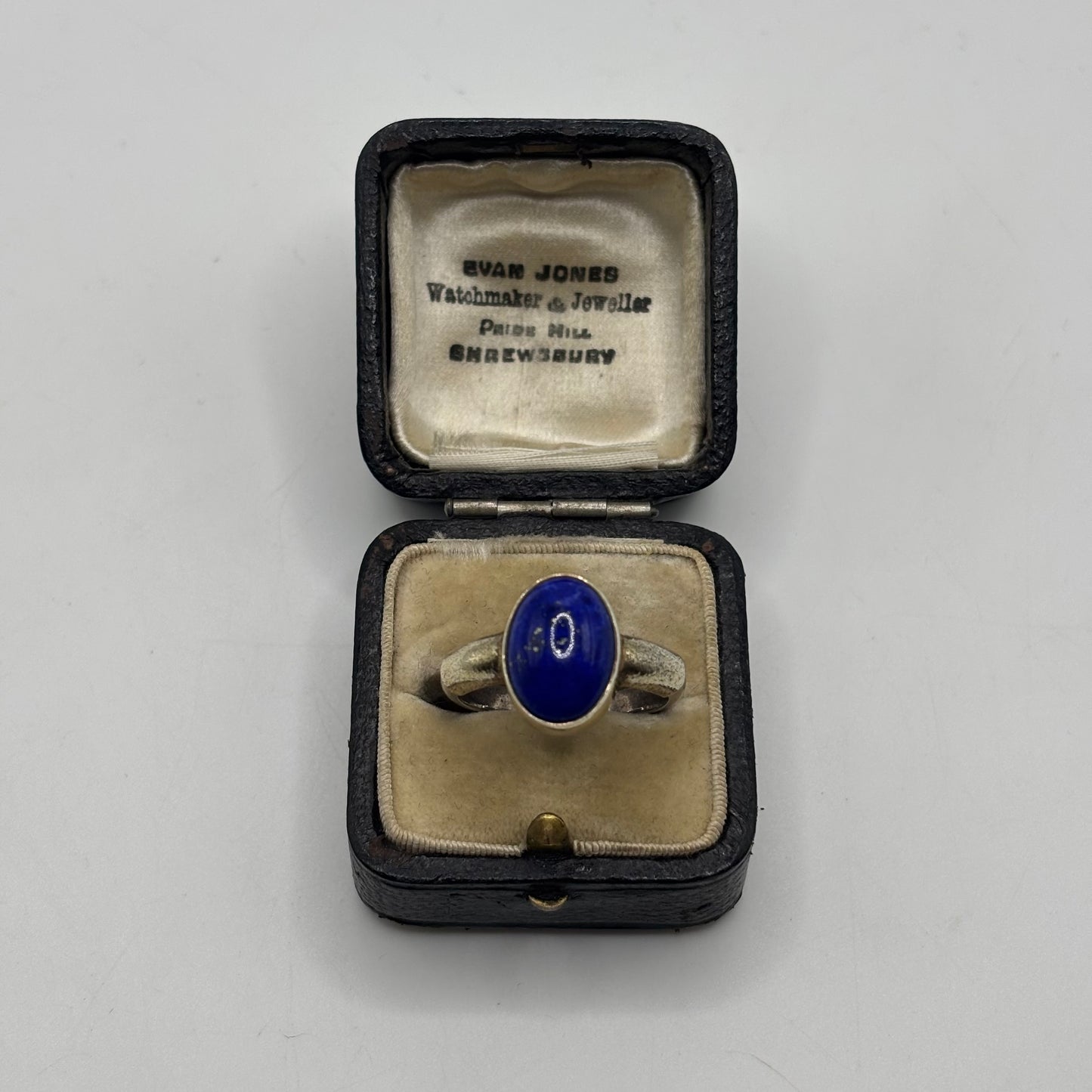 Silver Unusual Lapis Ring