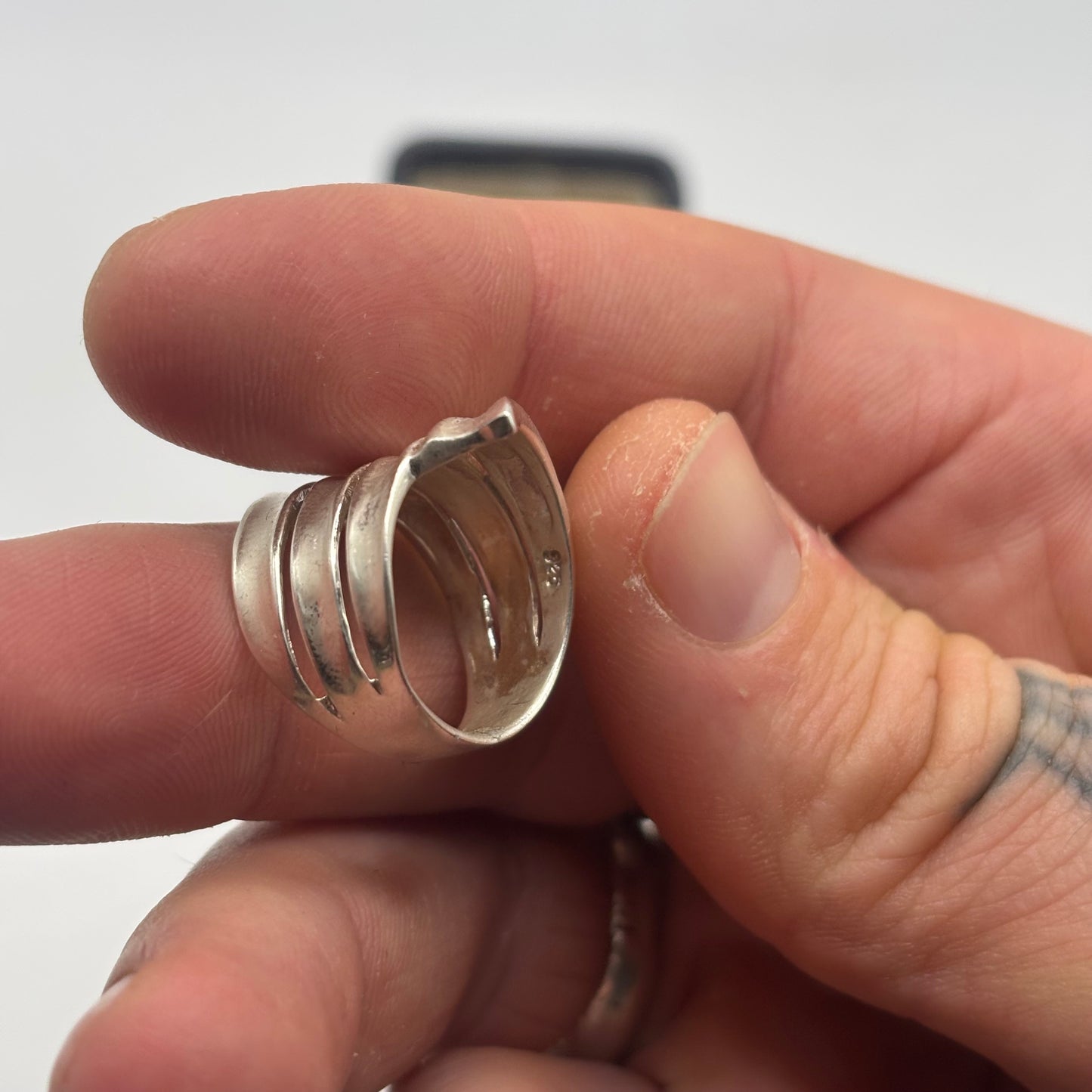 Silver Abstract Ring